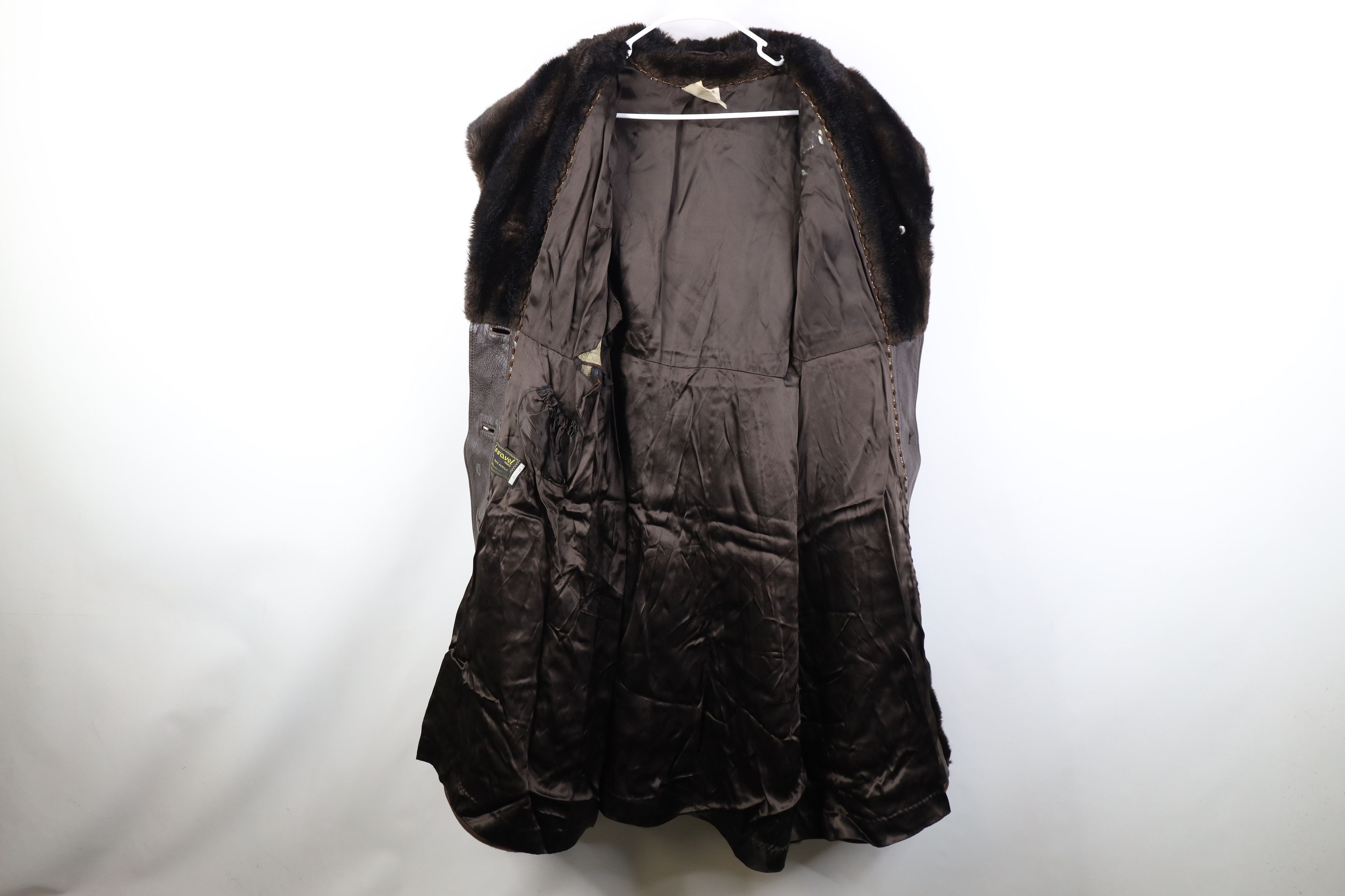 Vintage Vintage 70s Streetwear Babydoll Leather Trim Belted Jacket Size L / US 10 / IT 46 - 9 Thumbnail