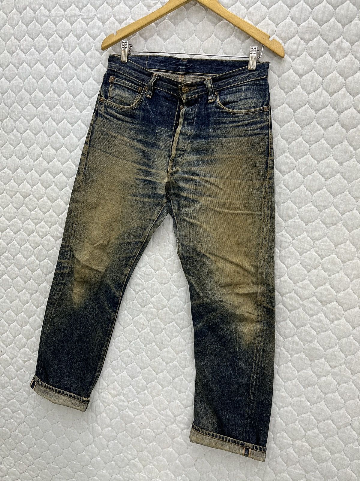 Vintage 🔥🔥🔥ARCHIVE VTG JELADO JAPAN FADED ART SELVEDGE DENIM Size US 31 - 2 Thumbnail
