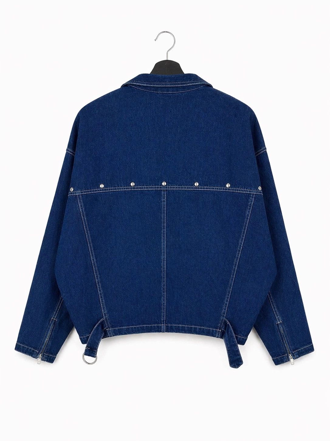 Japanese Brand Vintage WORDS WORTH Denim Cropped Jacket Blue Zipper Utility Size M / US 6-8 / IT 42-44 - 2 Thumbnail
