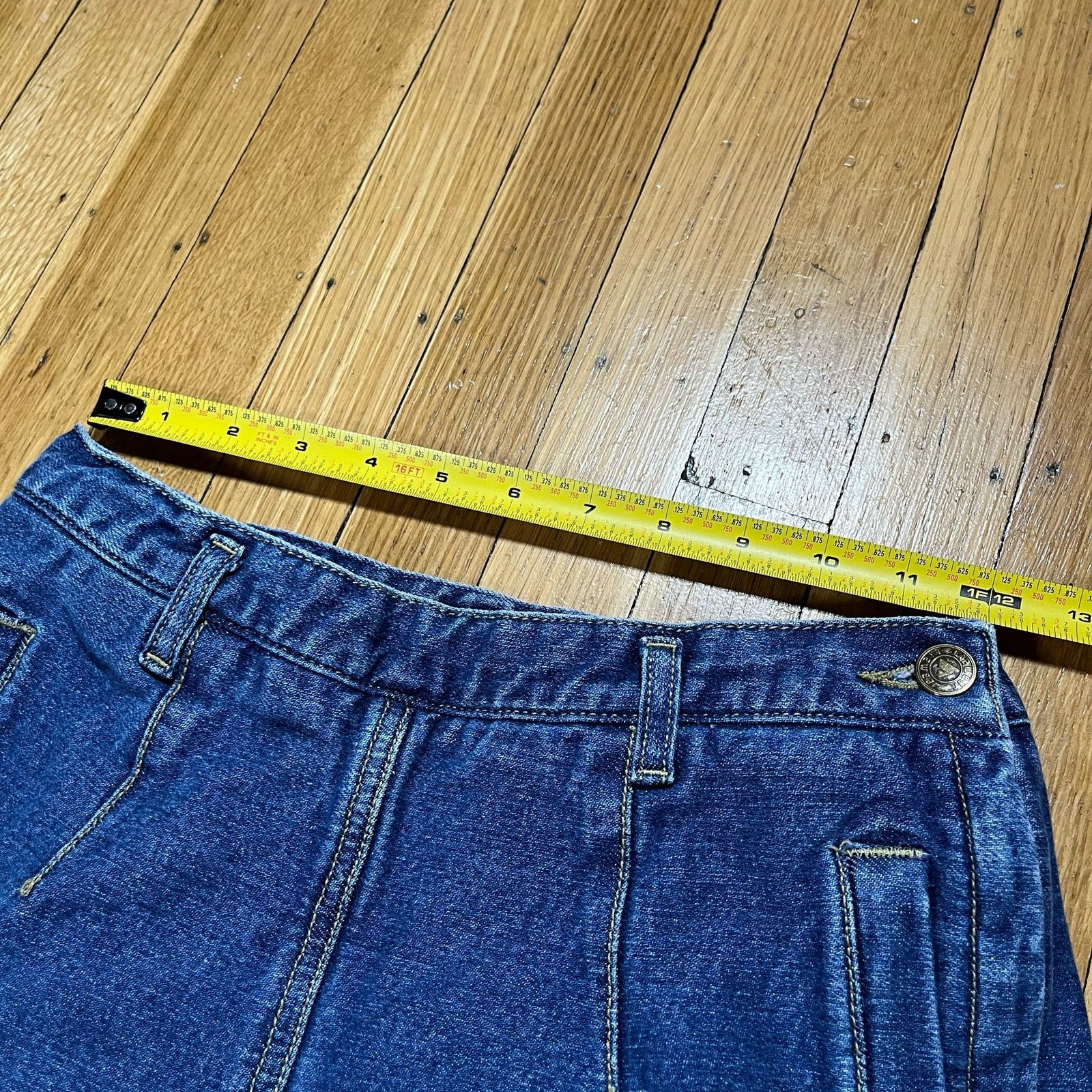 Vintage Y2K 2000s Vintage Lizwear side zipper denim Bermuda shorts Size 32" / US 10 / IT 46 - 6 Thumbnail