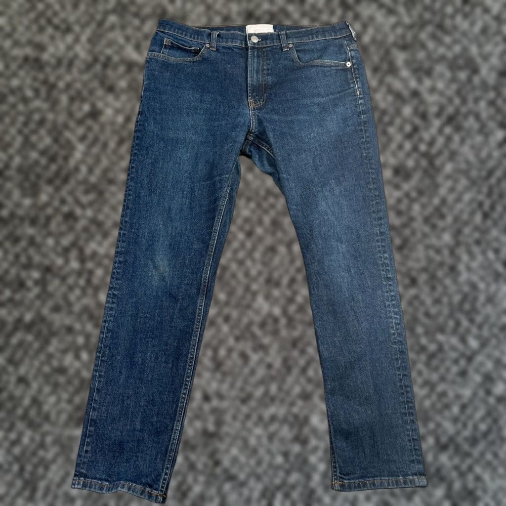 Everlane EVERLANE Jeans Slim Fit Straight Leg Men's 33x30 Blue Denim 90s Size US 33 - 1 Thumbnail
