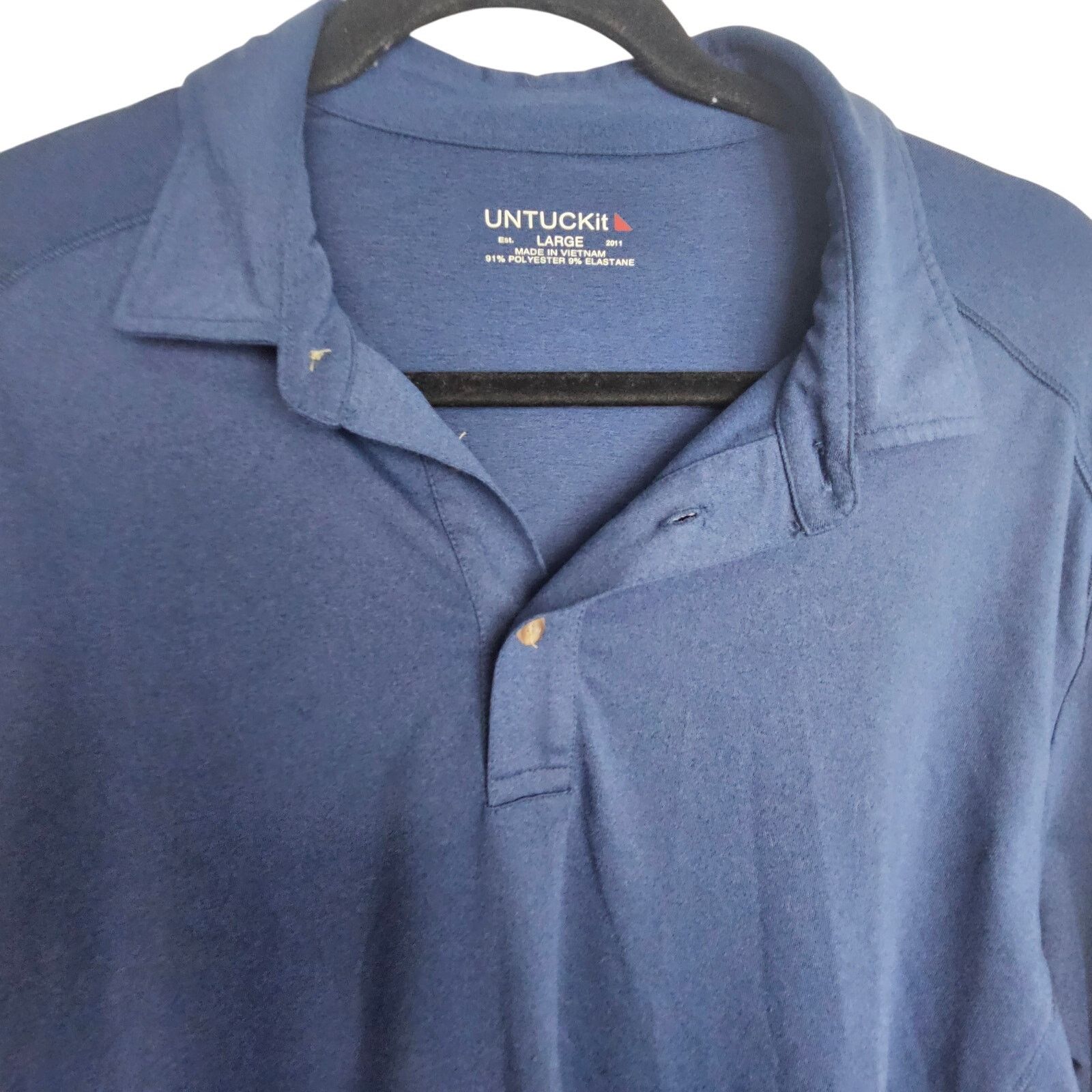 UNTUCKit Untuckit Mens Polo Shirt Business Casual Preppy Sz L Stretch Size US L / EU 52-54 / 3 - 2 Thumbnail