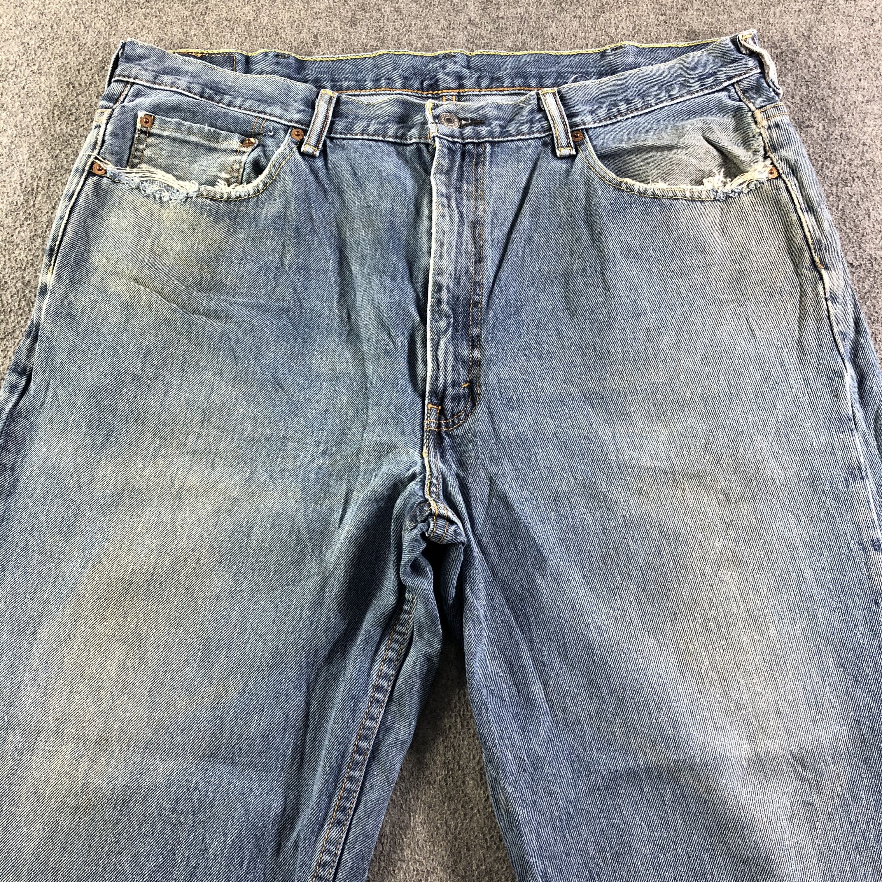 Levi's Vintage Blue Wash Levis 550 Jeans-J4282 Size US 40 / EU 56 - 3 Thumbnail