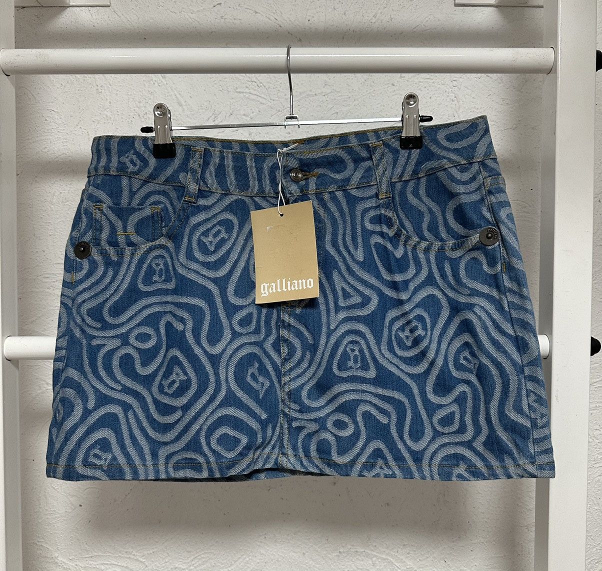 John Galliano Galliano Mini Skirt Size L Made in Italy Avant Garde Size 30" / US 8 / IT 44 - 1 Thumbnail