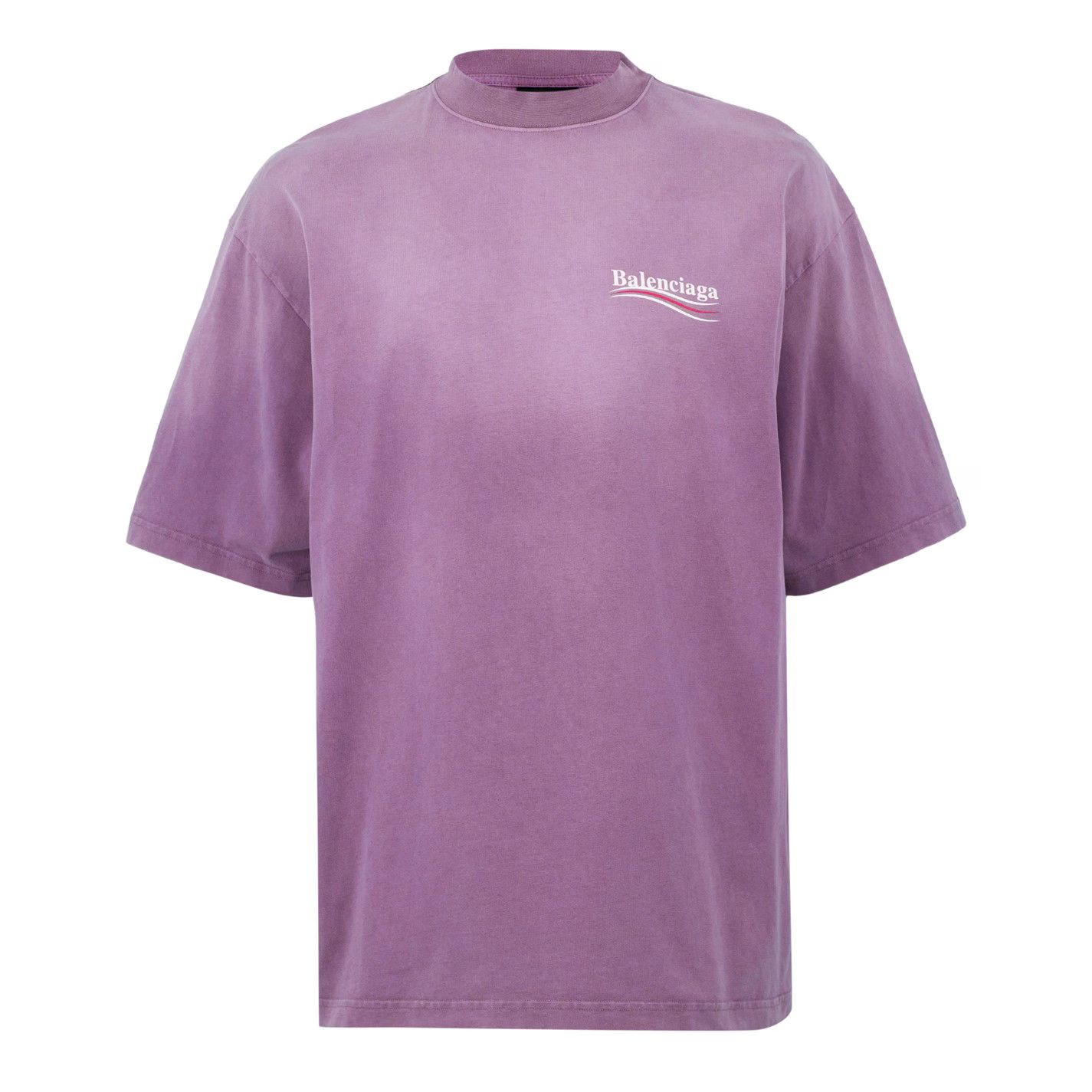 Balenciaga o1g2r1mq0226 Political Campaign T-Shirt In Faded Purple Size US XL / EU 56 / 4 - 1 Thumbnail