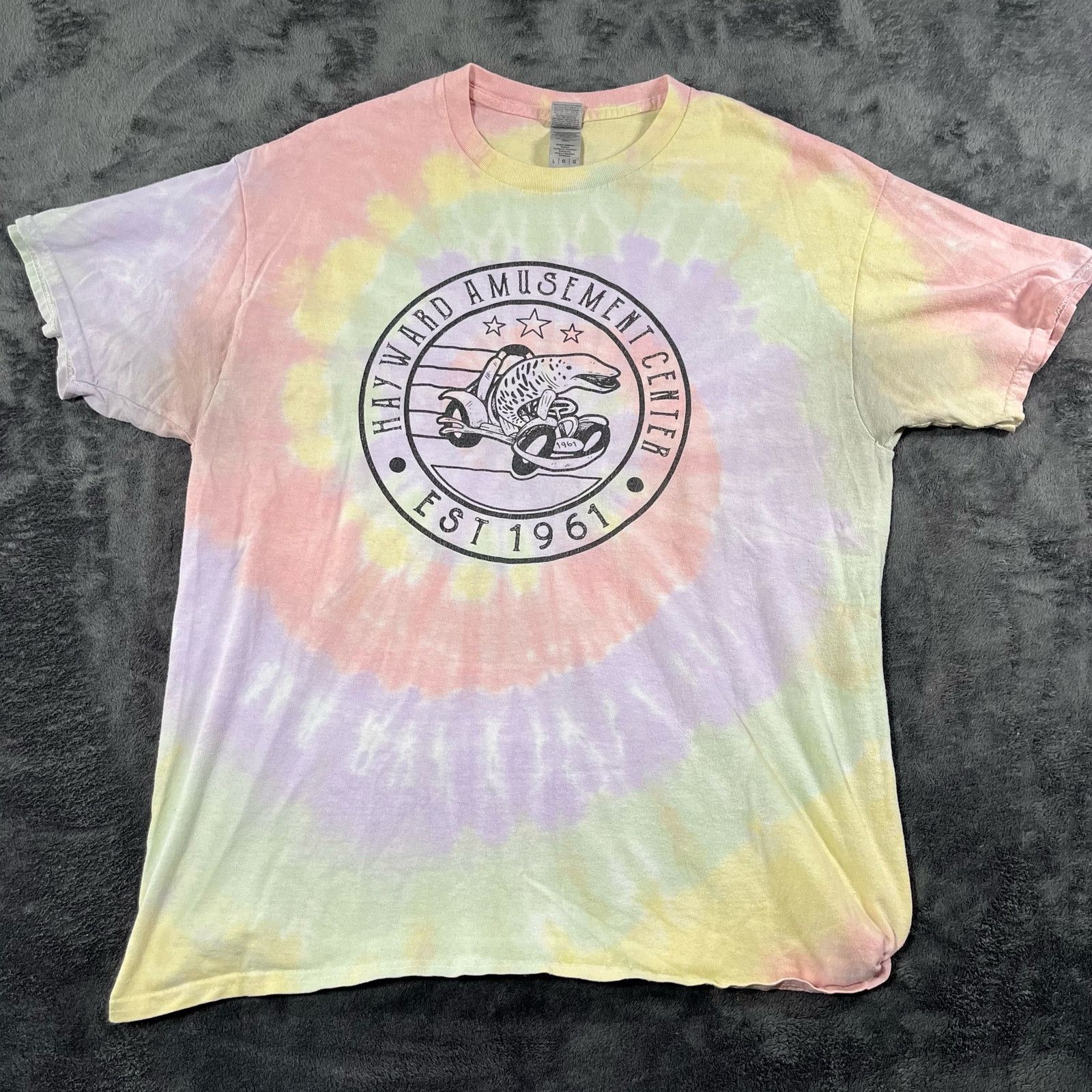 Gildan Vintage 90s Tie Dye Retro Stoner Fish Shirt Size Large Size US L / EU 52-54 / 3 - 1 Thumbnail