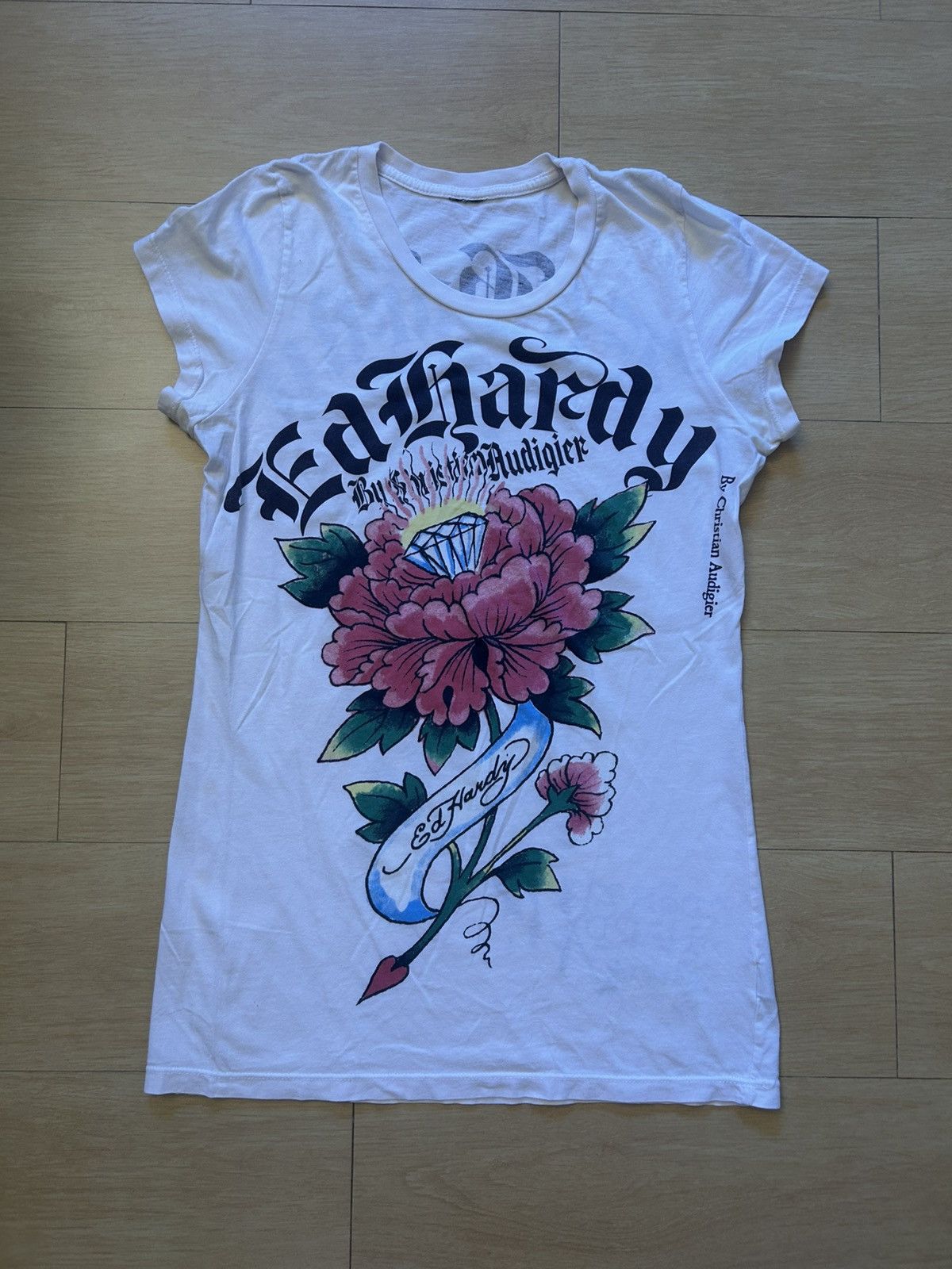 Ed Hardy Ed Hardy Womens Graphic Tee Size M / US 6-8 / IT 42-44 - 1 Thumbnail