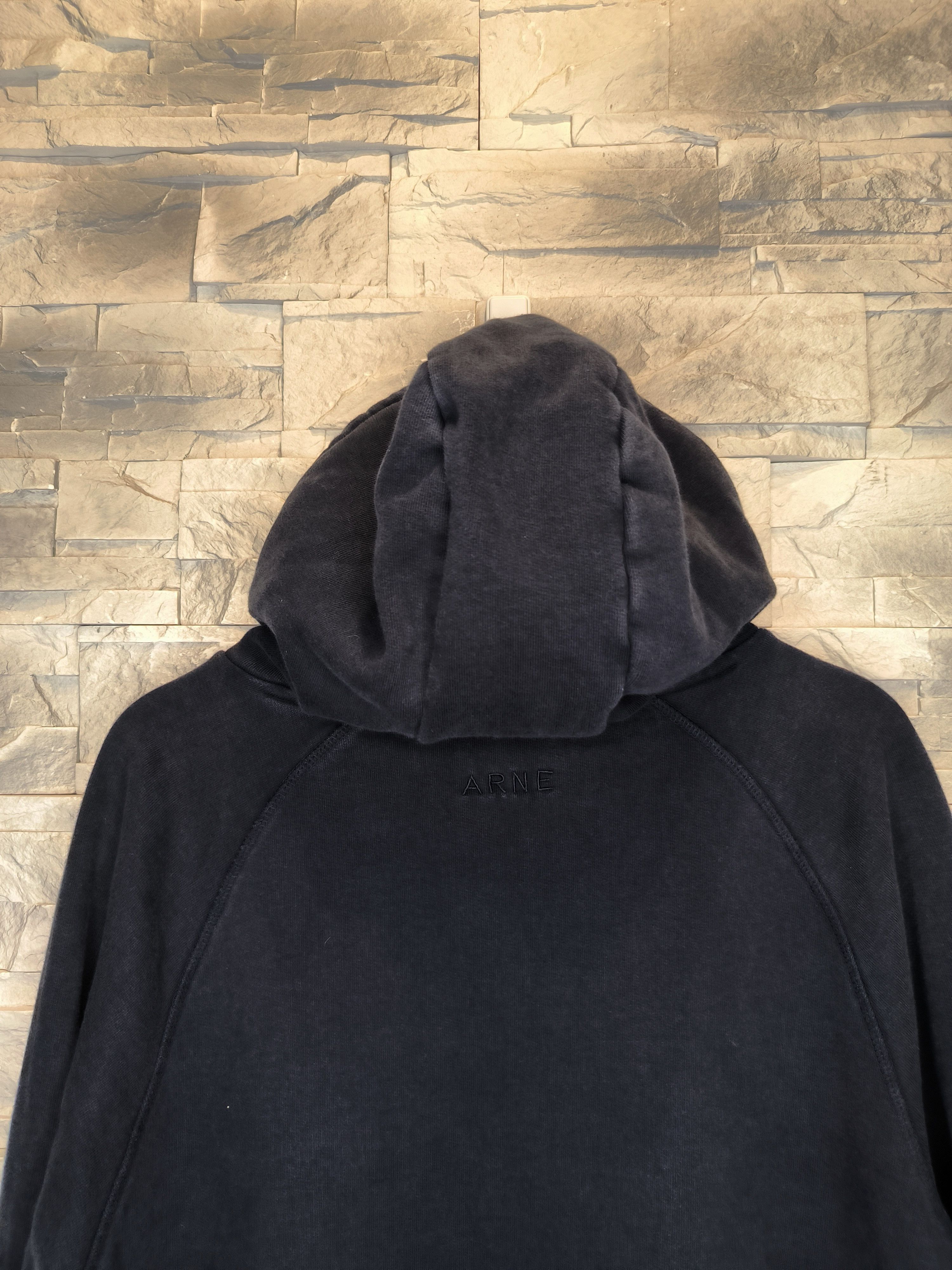 Vintage Arne Hoodie Black Logo Sweatshirt Size US M / EU 48-50 / 2 - 3 Thumbnail