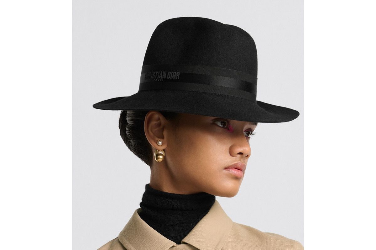 Dior o1bcso1str0226 Size:OS/Diorunway Fedora in Black Size ONE SIZE - 7 Thumbnail