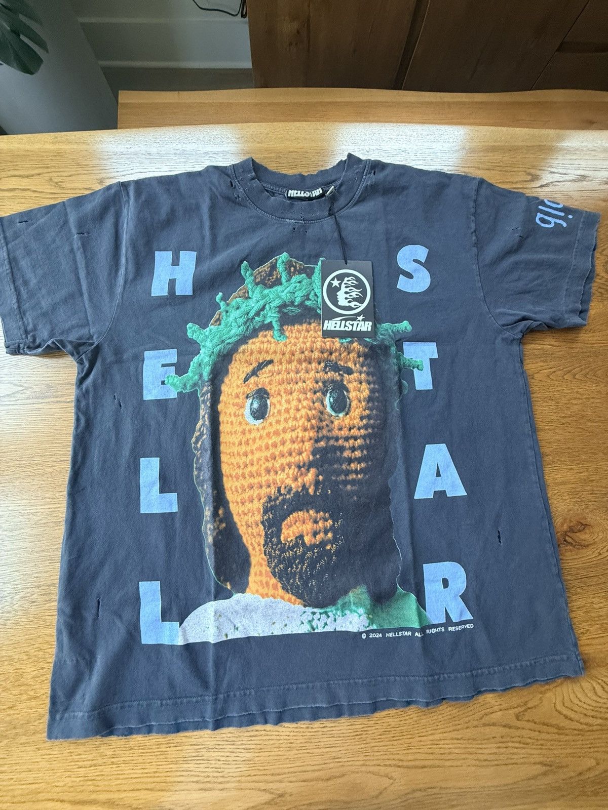 HELLSTAR Hellstar Crochet Jesus T-shirt size L Size US L / EU 52-54 / 3 - 1 Thumbnail