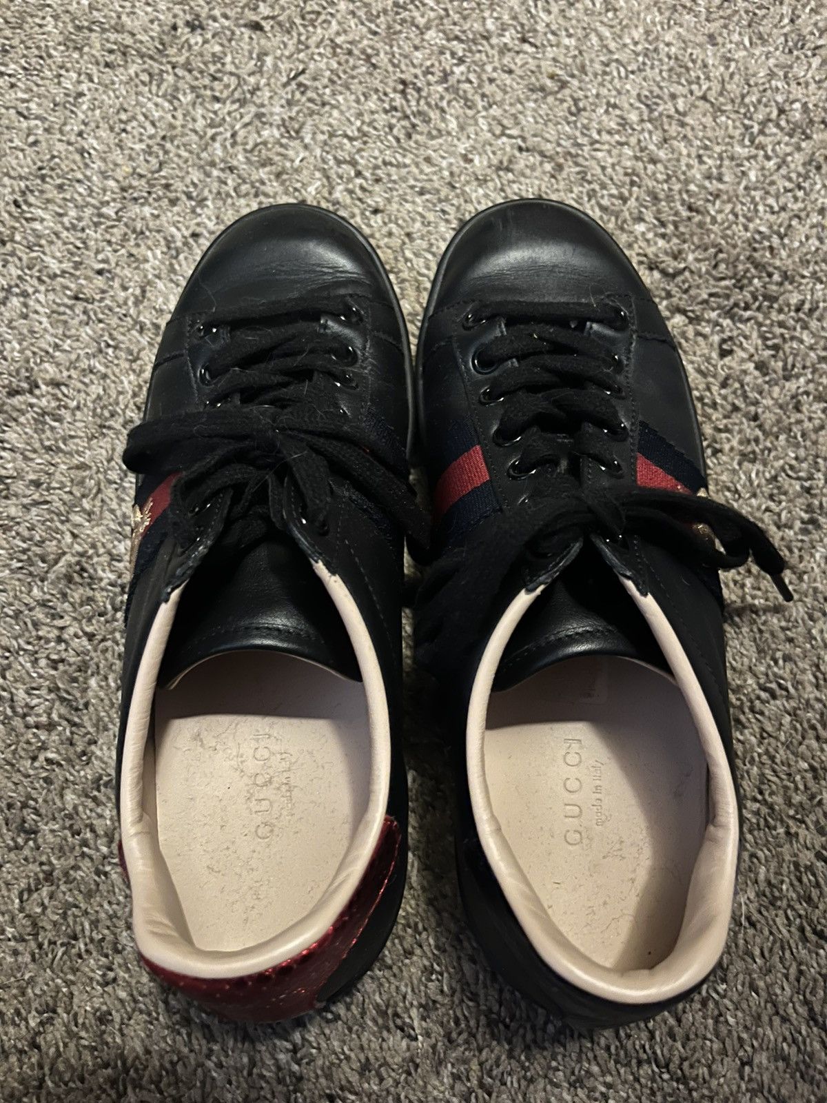 Gucci Black Gucci Ace Bee sneakers Size US 6 / IT 36 - 2 Thumbnail