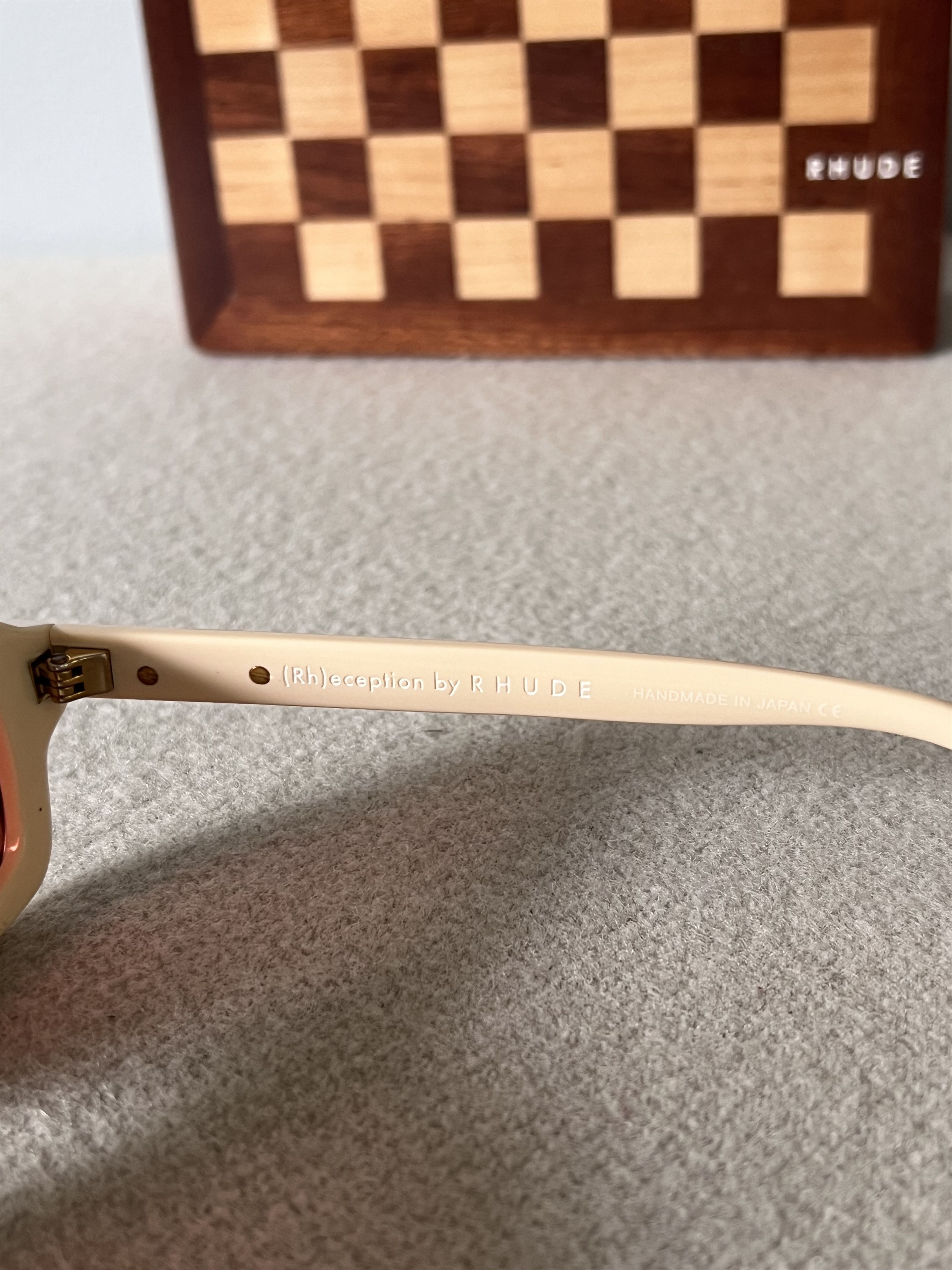 Rhude Rhude Steve Sunglasses in White with Brown Lens Size ONE SIZE - 7 Thumbnail