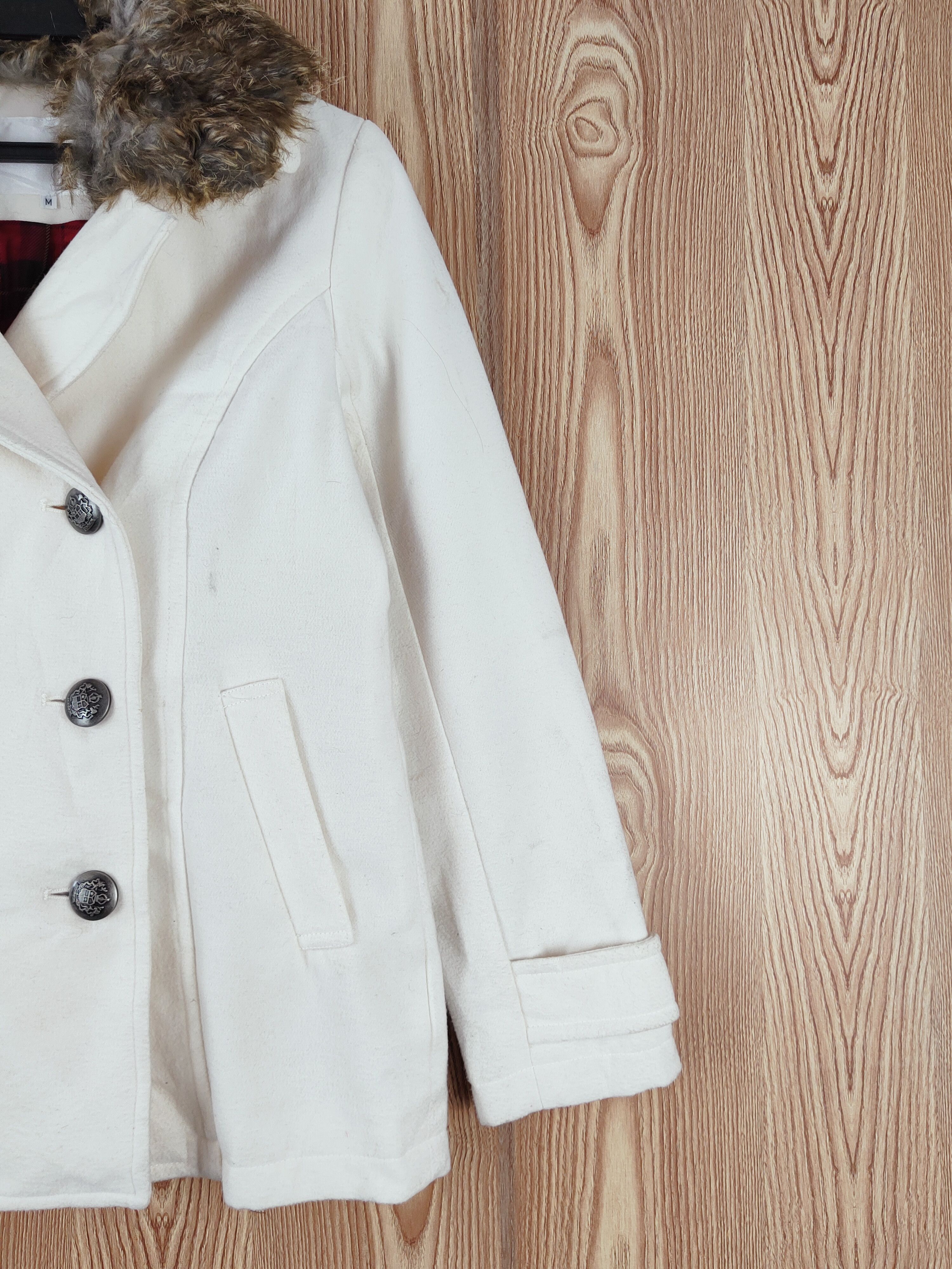 Japanese Brand × Vintage C o.l.z.a Cream Fur Coats Vintage Avant garde fashion Size M / US 6-8 / IT 42-44 - 6 Thumbnail