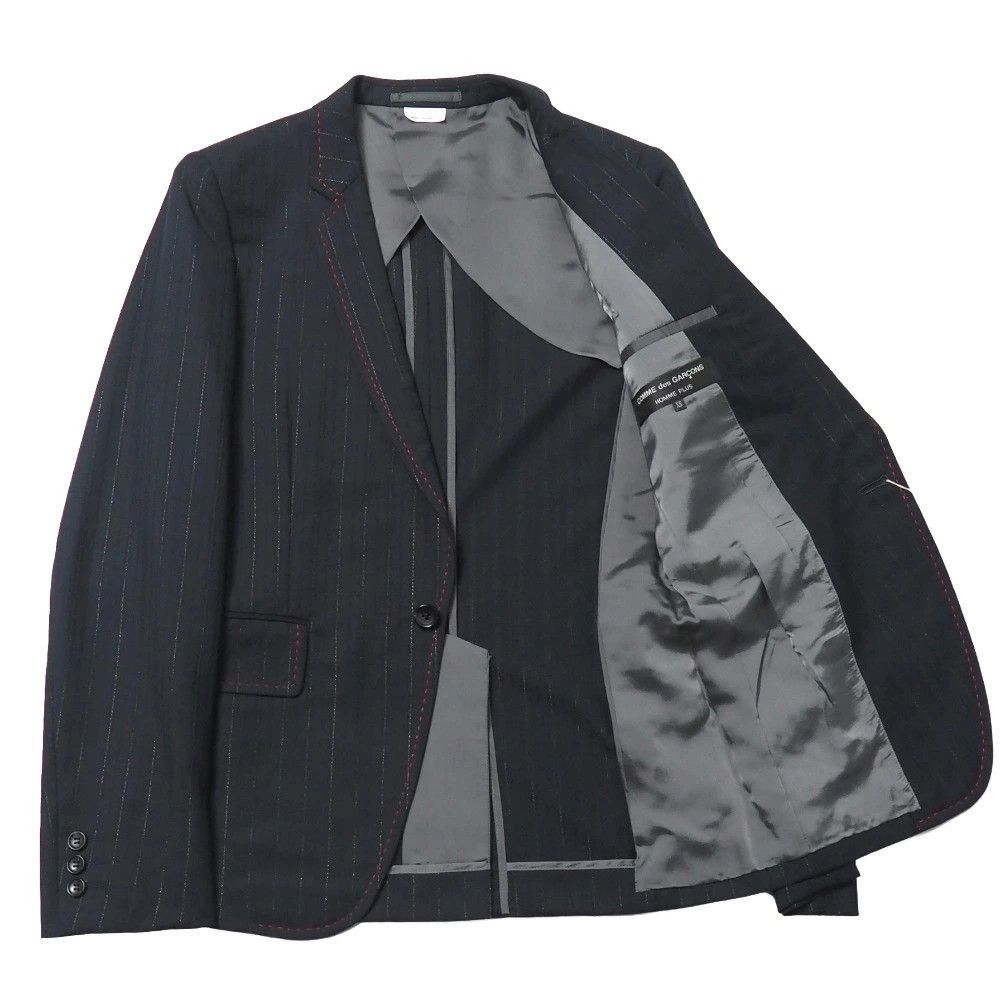 Comme des Garcons Homme Plus Jacket Stripe Stitch Trim Blazer Size US XS / EU 42 / 0 - 7 Thumbnail
