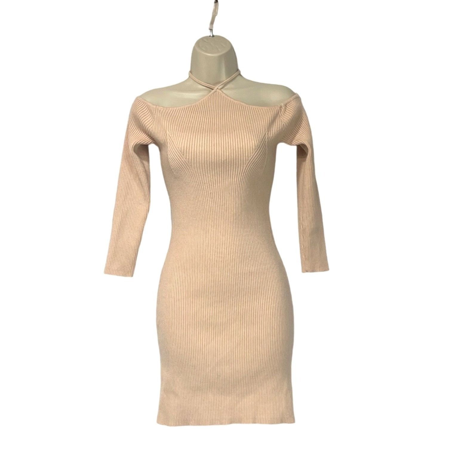 Other Lost + Wonder Women’ Halter Neck Sweater Bodycon Dress in Li Size S / US 4 / IT 40 - 2 Thumbnail