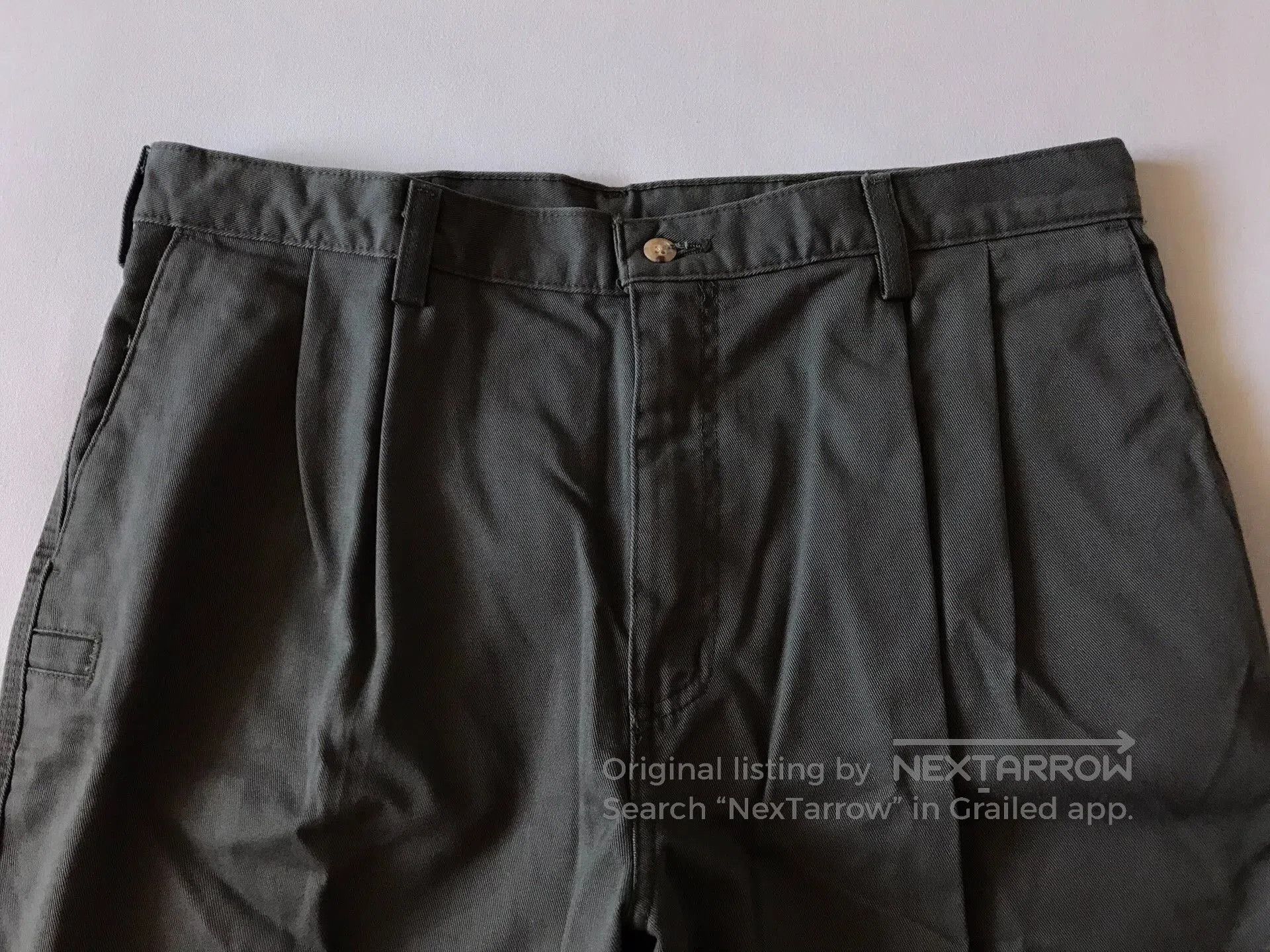 Carhartt Carhartt B132 Olive W36L30 Work Pants. Size US 36 / EU 52 - 4 Thumbnail
