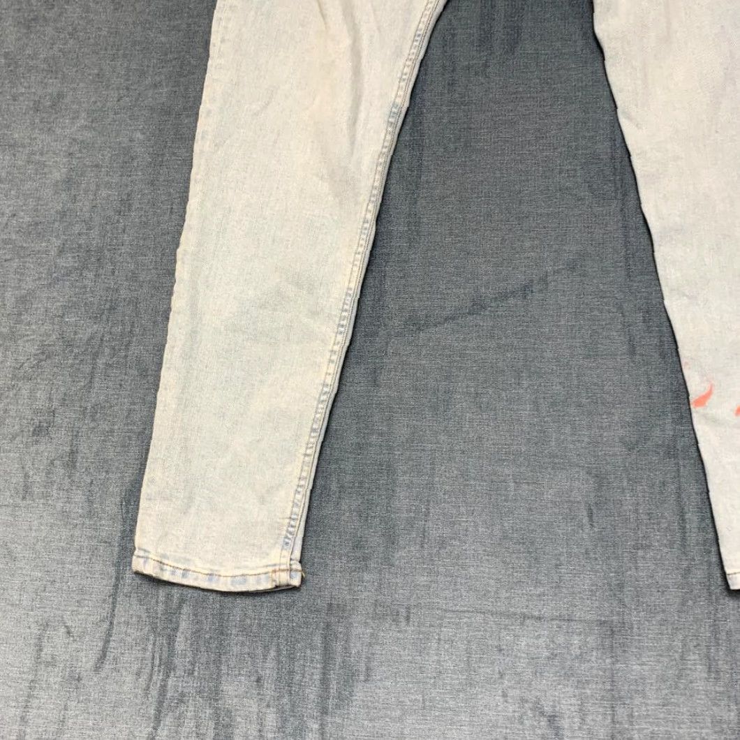 Zara Zara Jeans Mens 38 Blue Denim Cotton Stretch Light Wash Skinny Jeans Streetwear 5-Pocket Design Mens Size US 38 / EU 54 - 3 Thumbnail