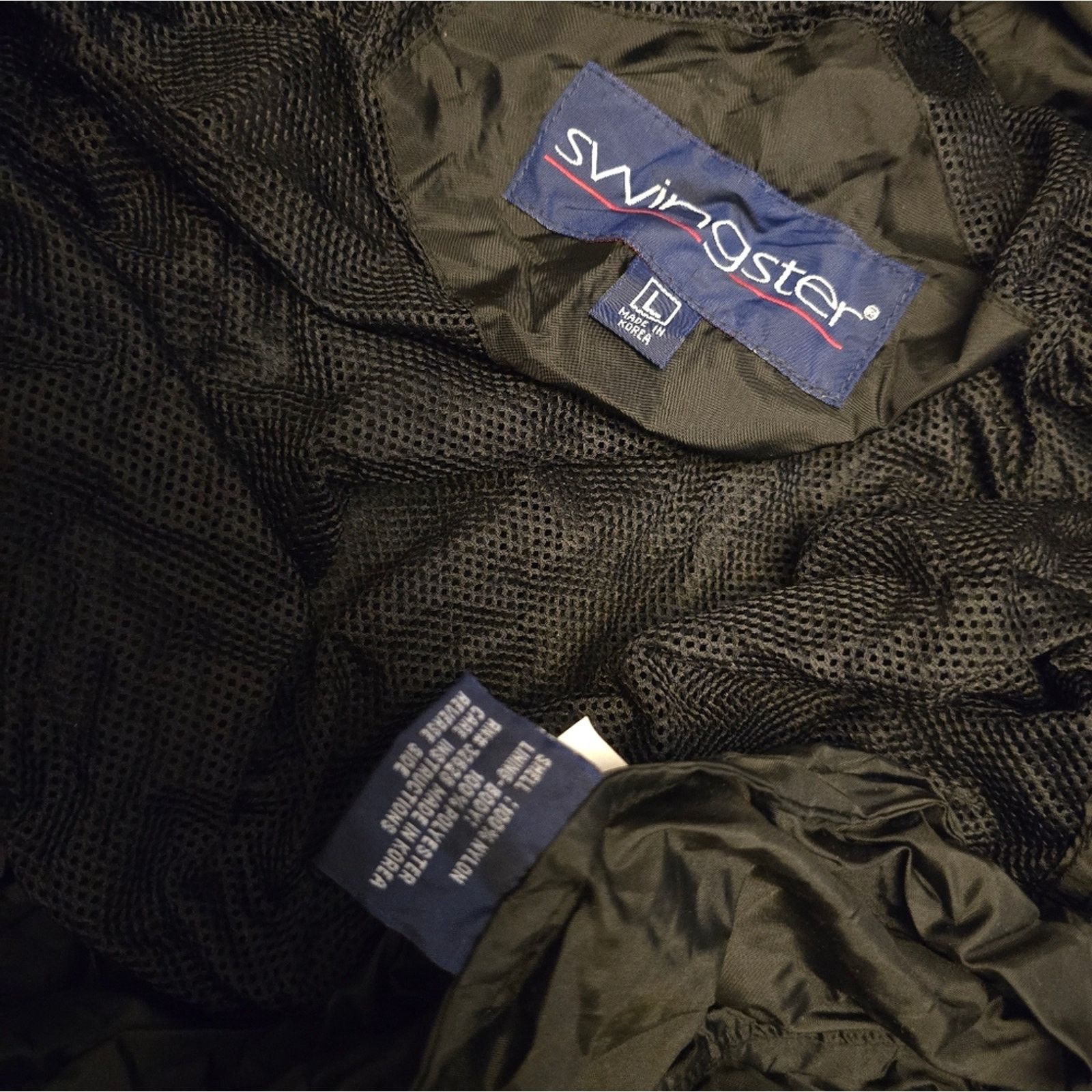 Swingster Black | SWINGSTER | Packable Windbreaker Zip Up Size US L / EU 52-54 / 3 - 4 Thumbnail