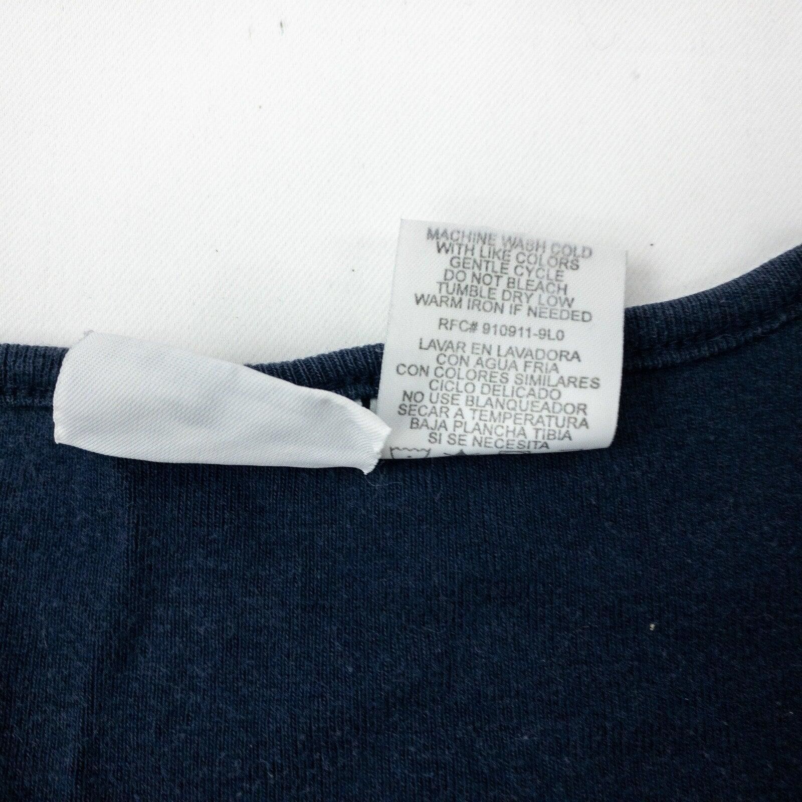 Other Bobbie Brooks Vintage Navy Blue Button Tee Womens XLarge Size XL / US 12-14 / IT 48-50 - 12 Thumbnail