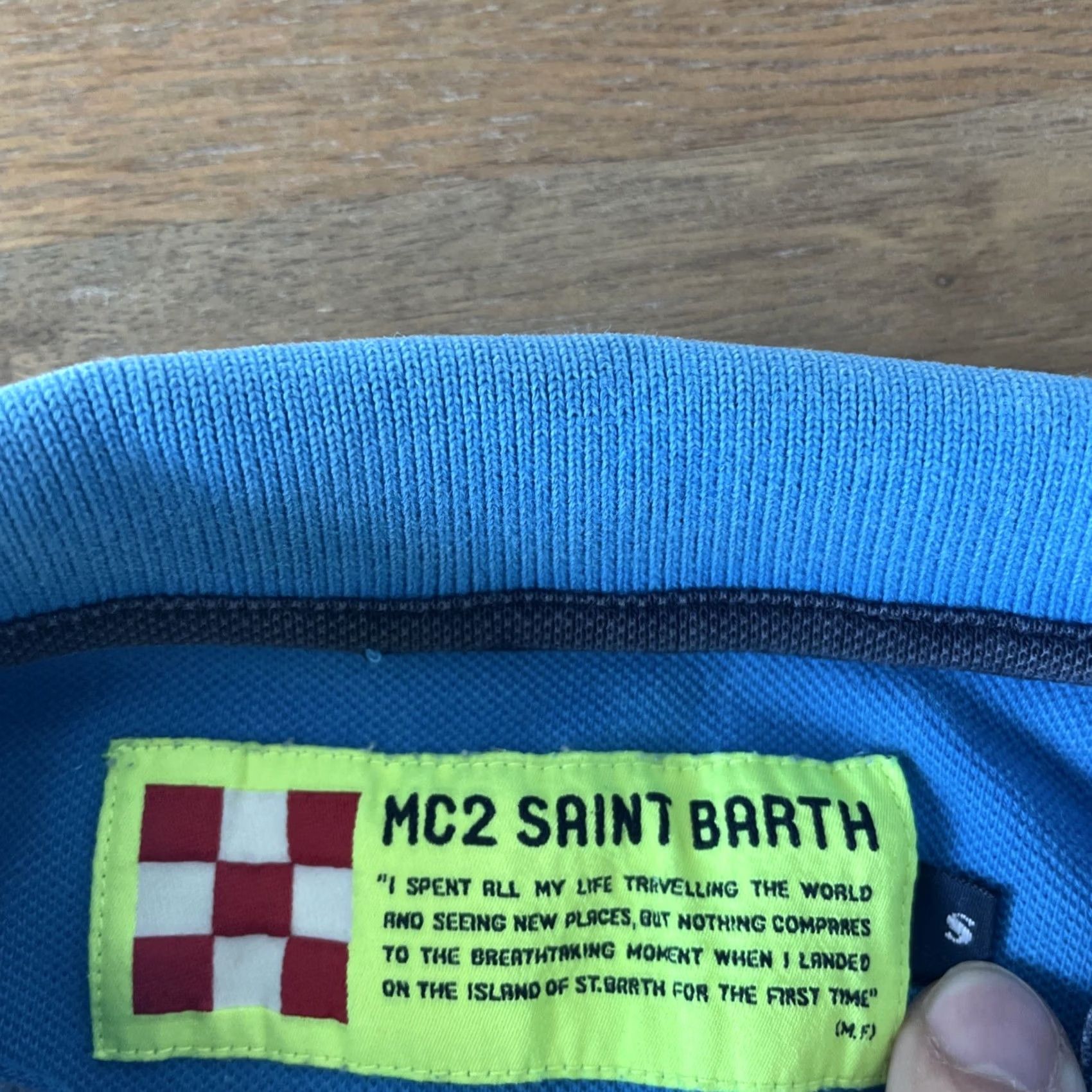 MC2 Saint Barth MC2 Saint Barth Polo Shirt Adult Small Blue Short Sleeve Cotton Knit Preppy Size US S / EU 44-46 / 1 - 3 Thumbnail