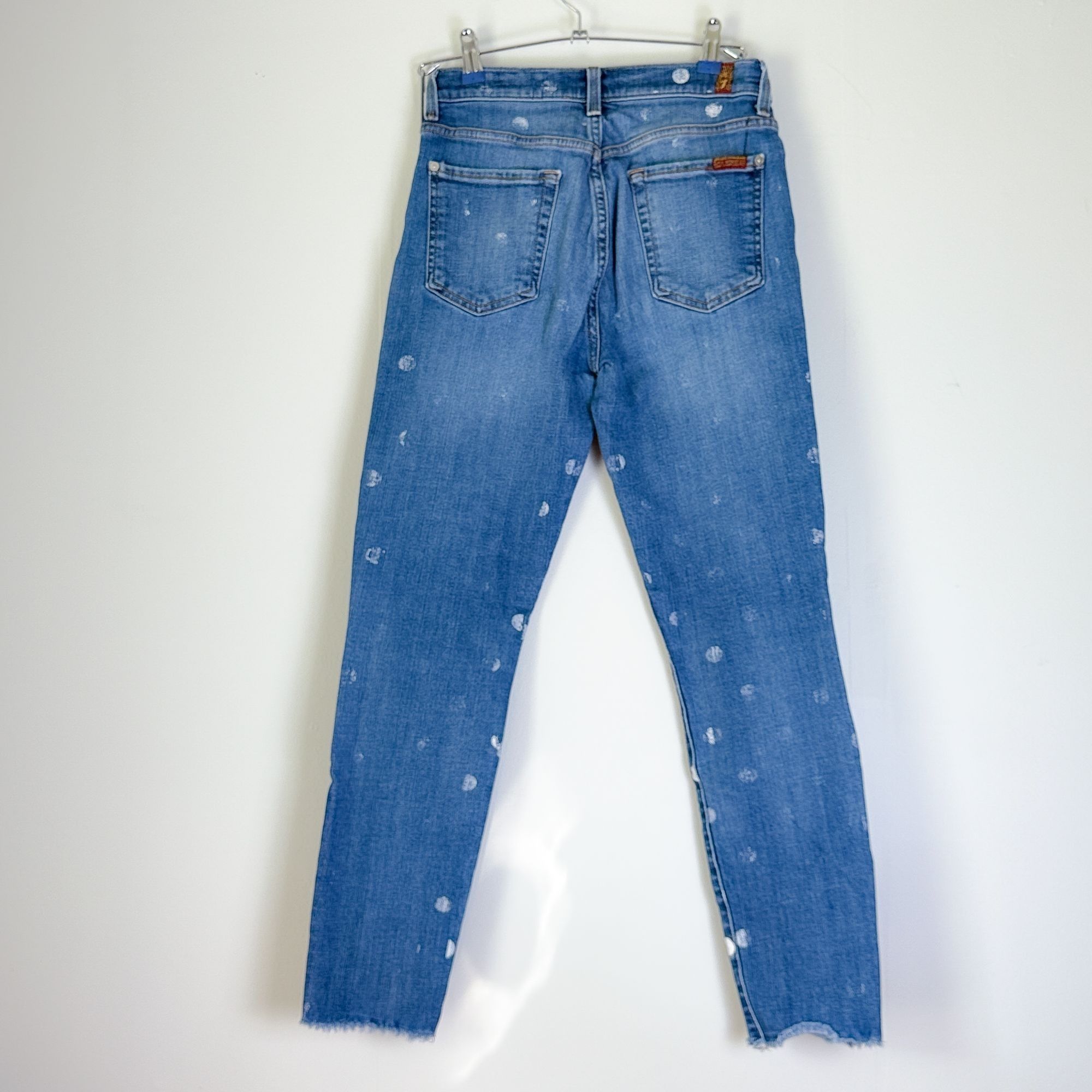 7 For All Mankind 7 for all Mankind The High Waist Ankle Skinny Jean Polka Dot Size 28" / US 6 / IT 42 - 2 Thumbnail