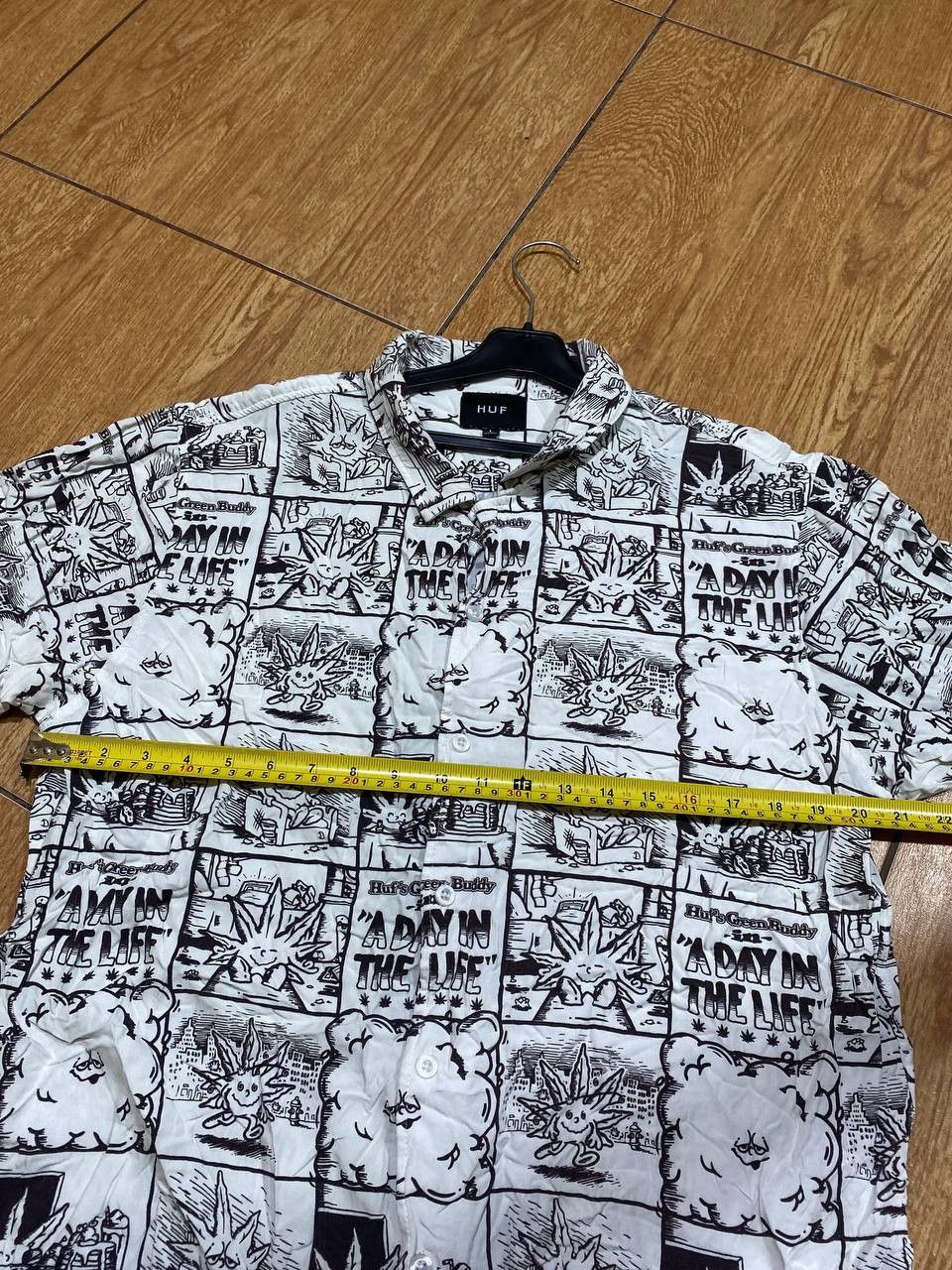 Huf Modern HUF Short Sleeve Button Up Shirt Size US S / EU 44-46 / 1 - 11 Thumbnail