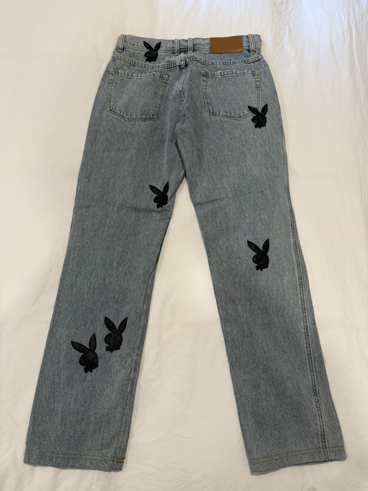 Pleasures BUNNY APPLIQUE JEANS Size US 30 / EU 46 - 4 Thumbnail