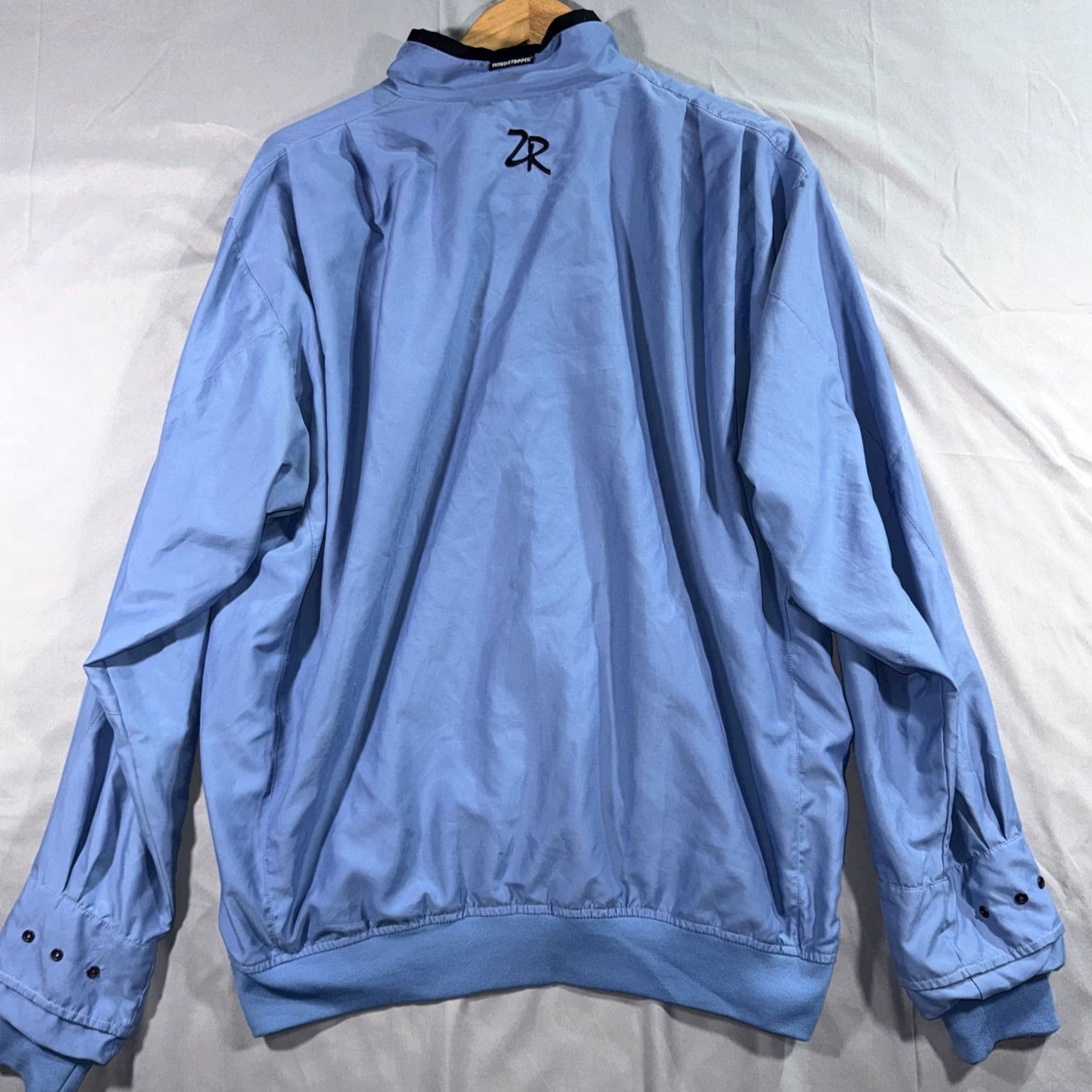 Vintage Zero Restriction M3 Windstopper Jacket Mens L Blue 1/4 Zip Golf Pullover Size US L / EU 52-54 / 3 - 2 Thumbnail