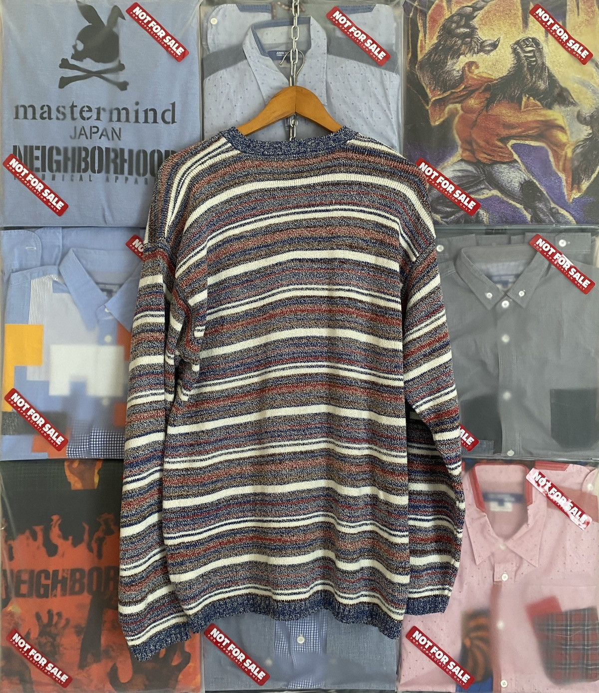 Japanese Brand Vintage Cubic Measure knitted Size US L / EU 52-54 / 3 - 2 Thumbnail