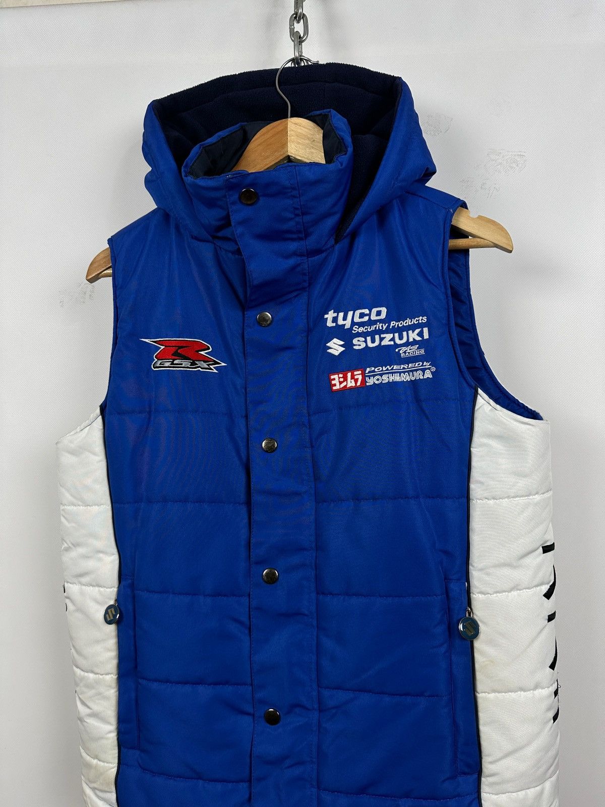 Formula 1 Suzuki GSXR Tyco TAS Racing Blue Motorcycle Fleece Vest Size US S / EU 44-46 / 1 - 10 Thumbnail