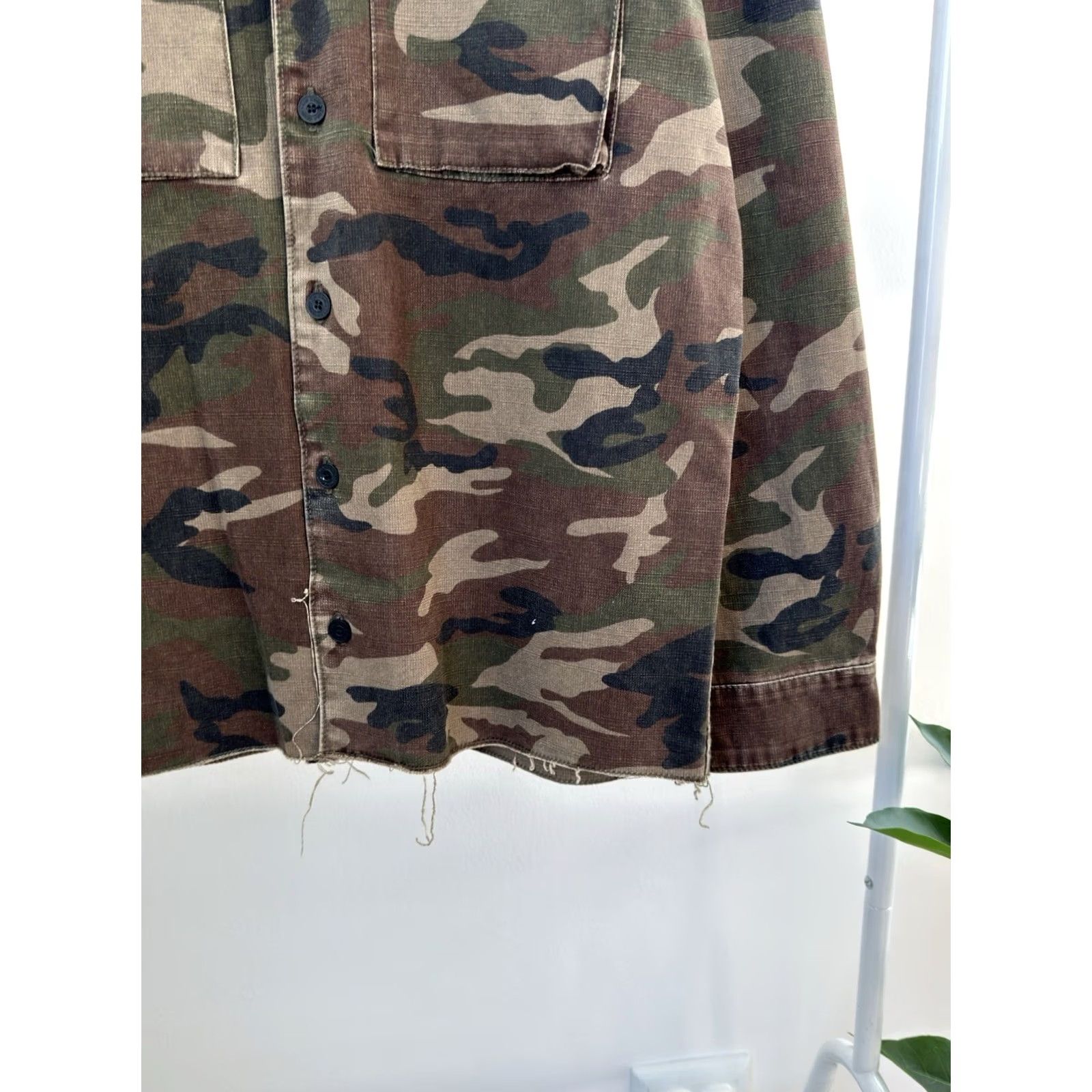 Zara VINTAGE Zara Military Camo Denim Jacket Shirt S Men Cotton Camouflage Zip Jacket 80s 90s Vintage Streetwear Size US S / EU 44-46 / 1 - 5 Thumbnail