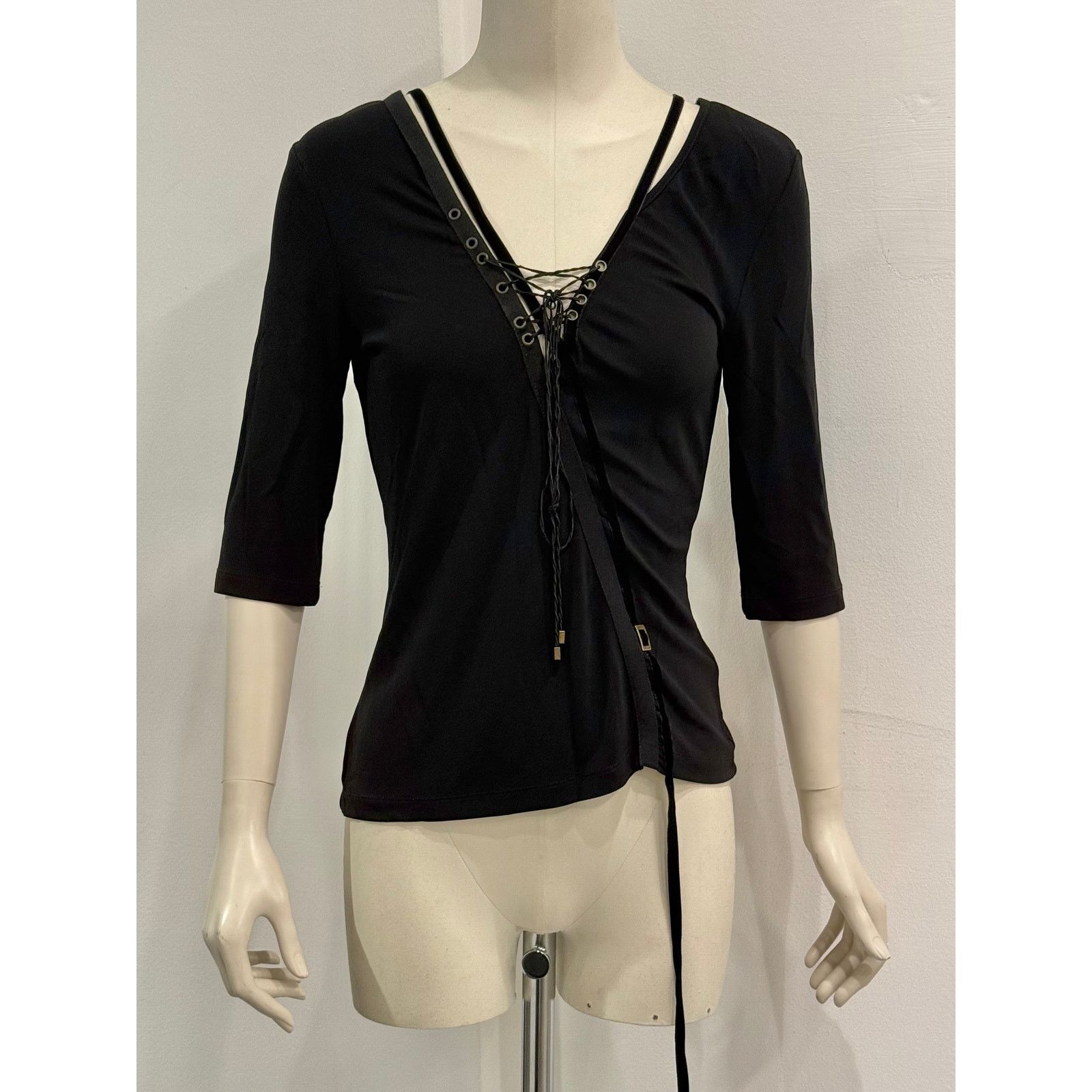 Gianfranco Ferre 2004 Gianfranco Ferre bondage lace-up top Size L / US 10 / IT 46 - 2 Thumbnail