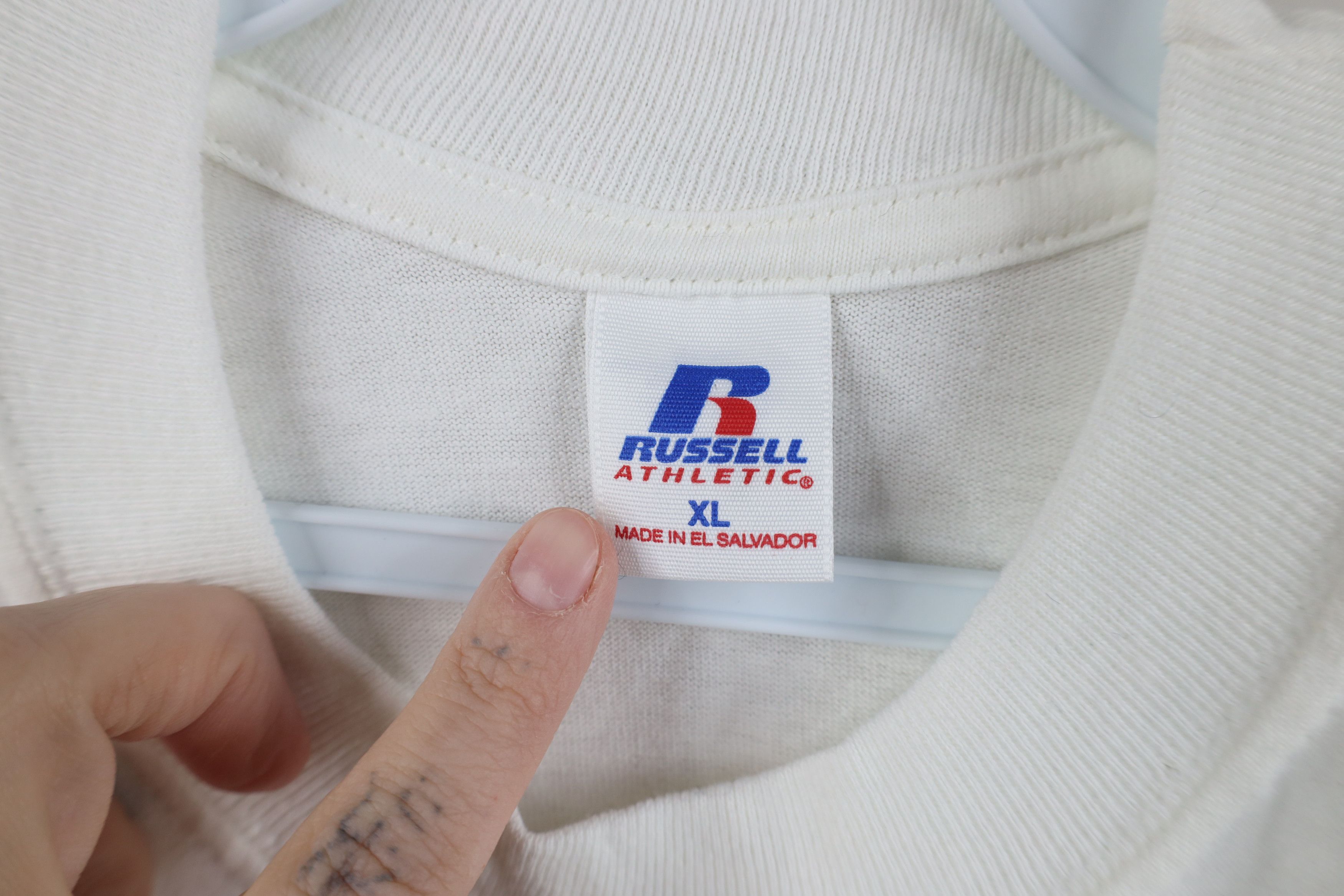Russell Athletic Vintage 90s Russell Athletic Basketball T-Shirt Cotton Size US XL / EU 56 / 4 - 7 Thumbnail