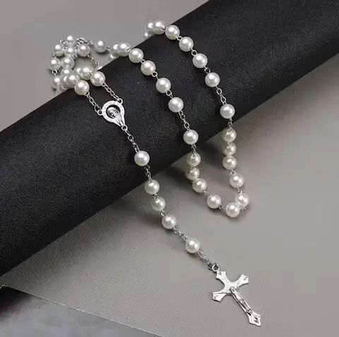 Jewelry Saint Benedict Rosary Necklace Chain Catholic Church Jesus Size ONE SIZE - 1 Thumbnail