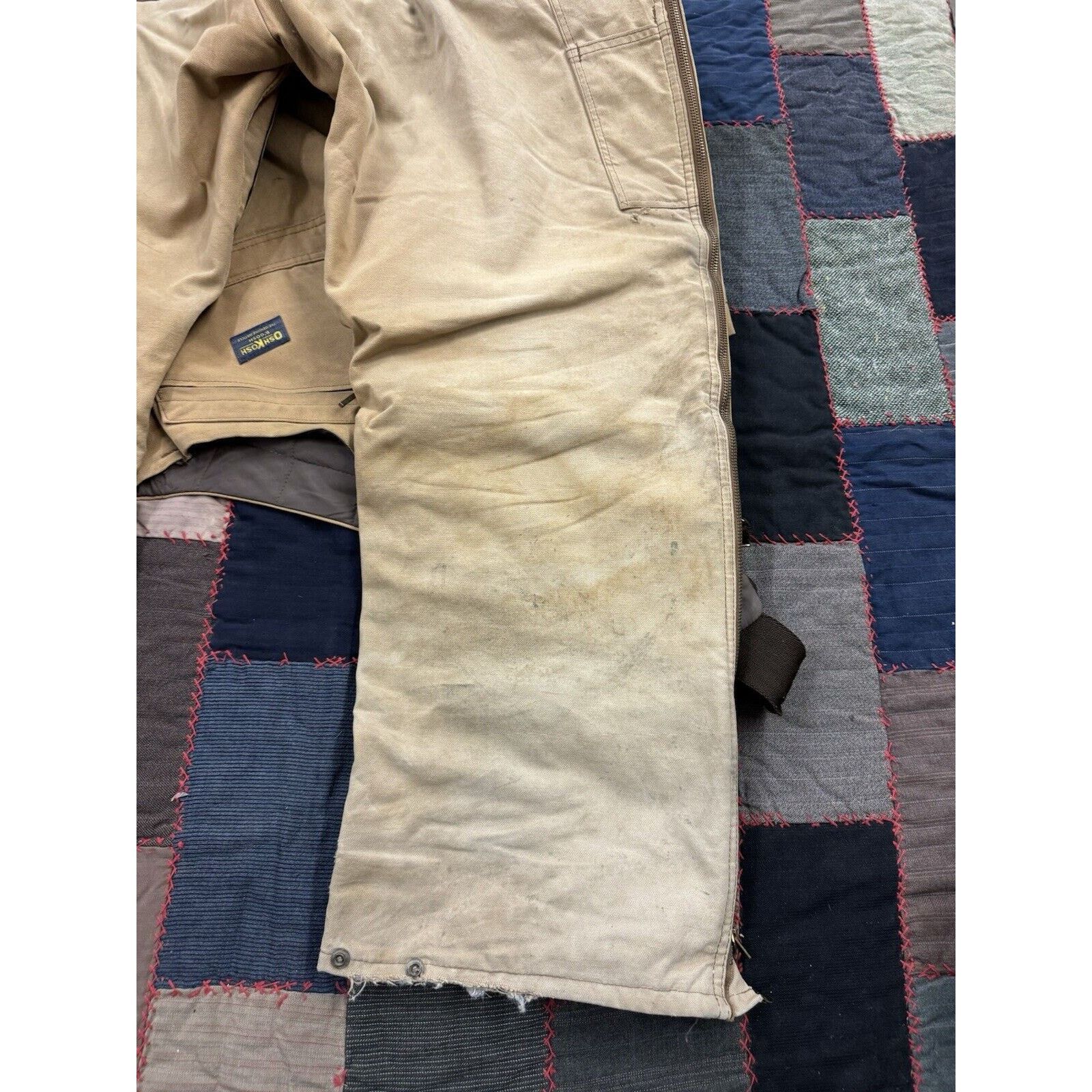Oshkosh Vintage 60s Talon Oshkosh Bib Leather Double Knees W44 X L30 Size US 44 / EU 60 - 11 Thumbnail