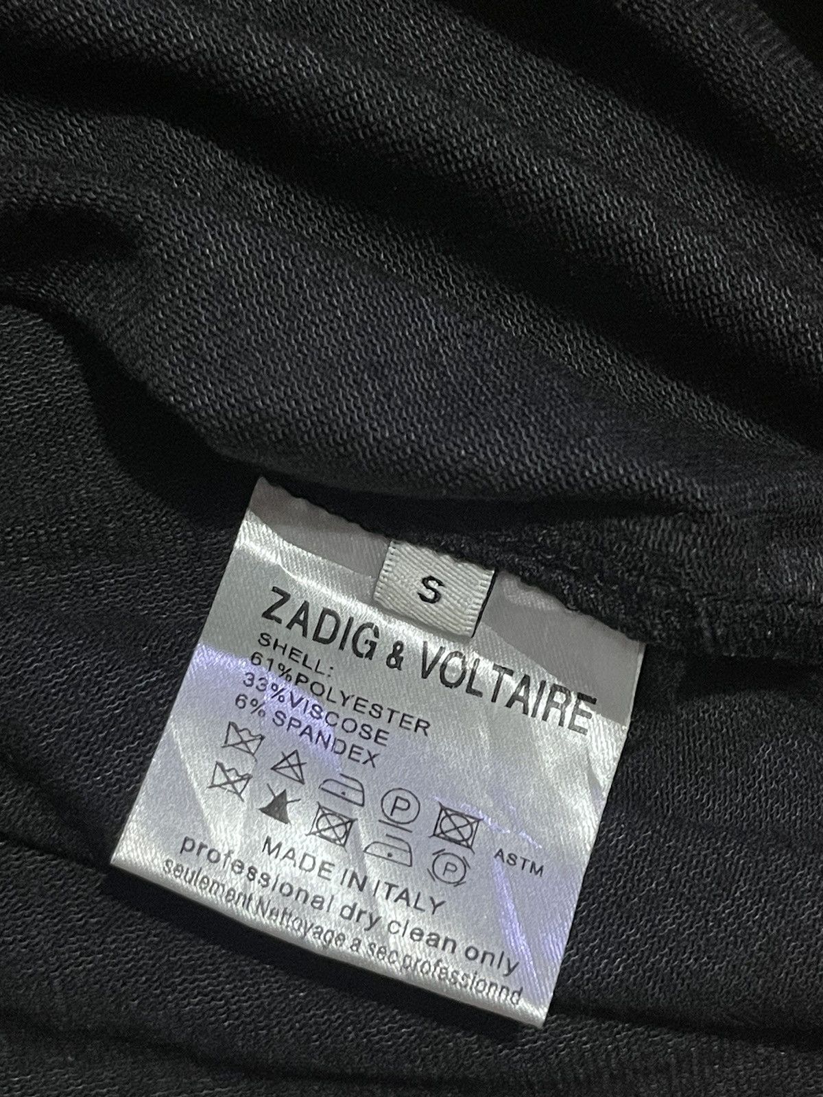 If Six Was Nine Y2K ZADIK & VOLTAIRE long sleeve tshirt Size M / US 6-8 / IT 42-44 - 6 Thumbnail