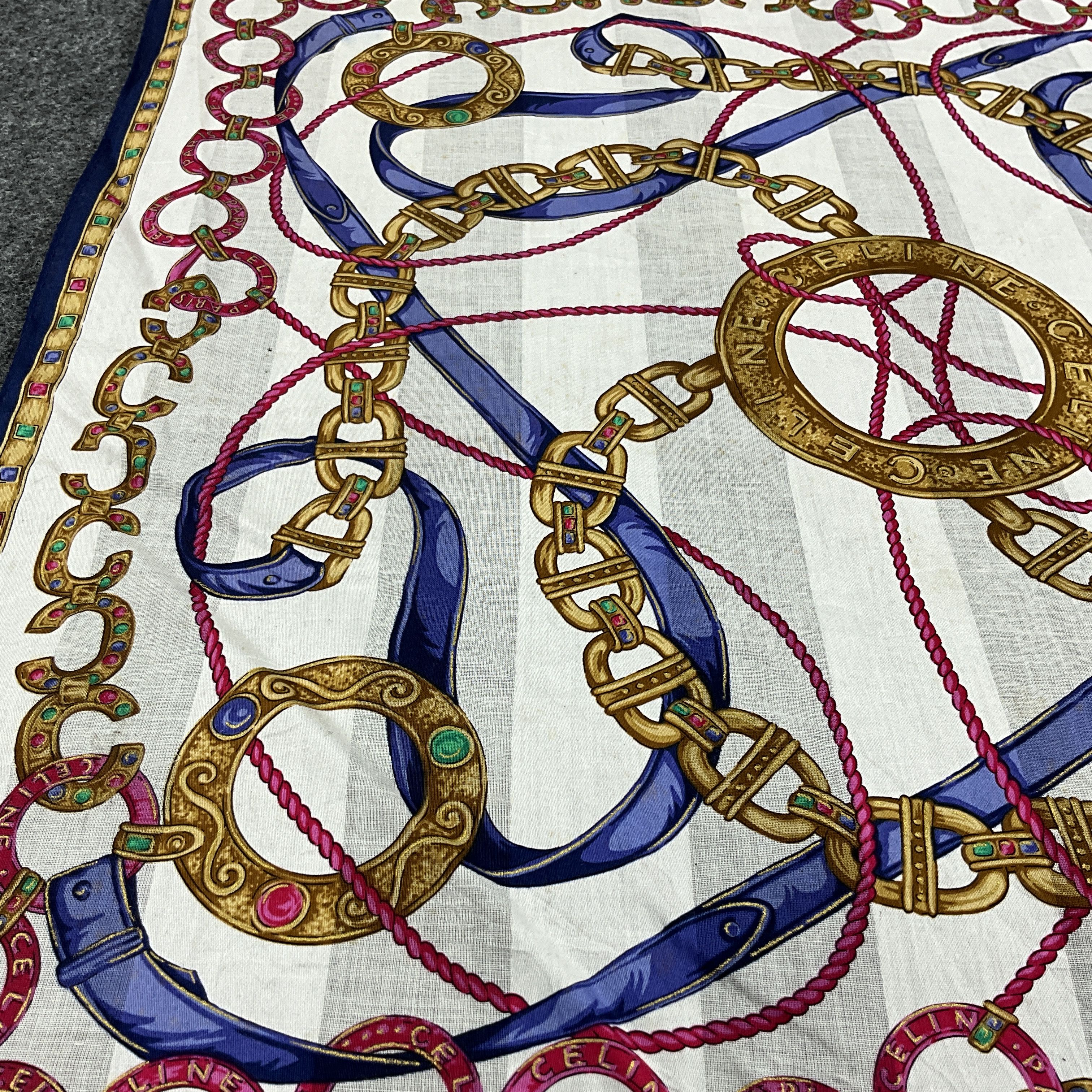 Vintage Celine Handkerchief / Bandana / Neckerchief B072 Size ONE SIZE - 8 Thumbnail