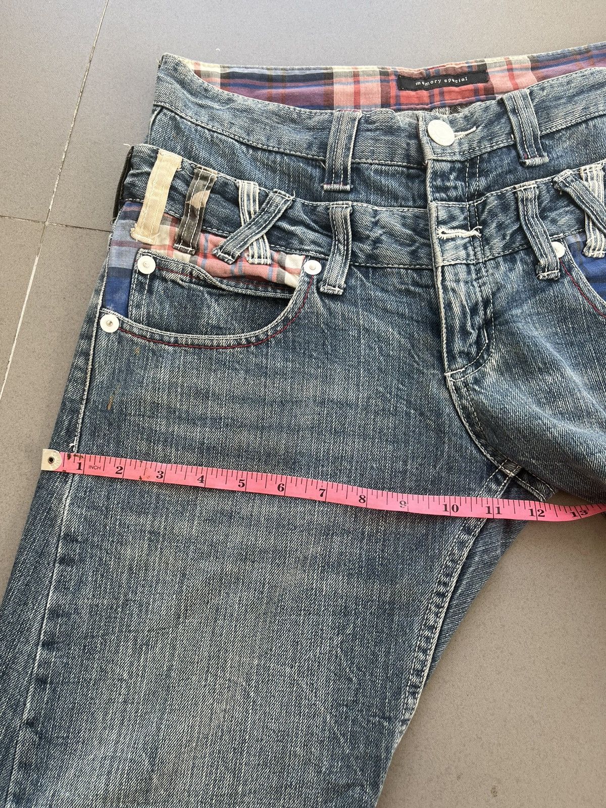Beauty Beast JAPANESE DOUBLE WAIST POEM MEMORY SPECIAL DENIM JEANS PUNK Size US 30 / EU 46 - 15 Thumbnail