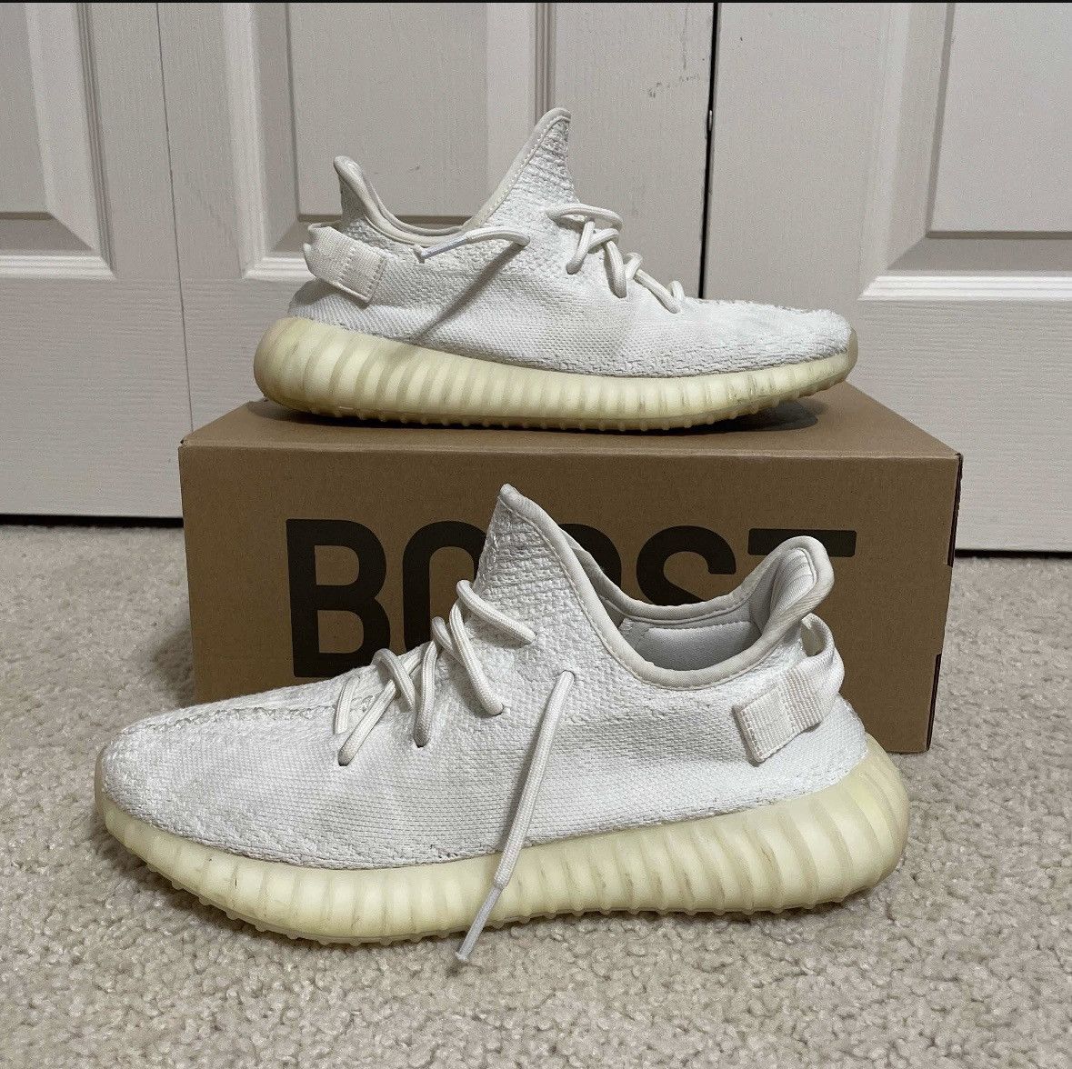 Adidas Yeezy 350v2 Cream Size US 9.5 / EU 42-43 - 1 Thumbnail
