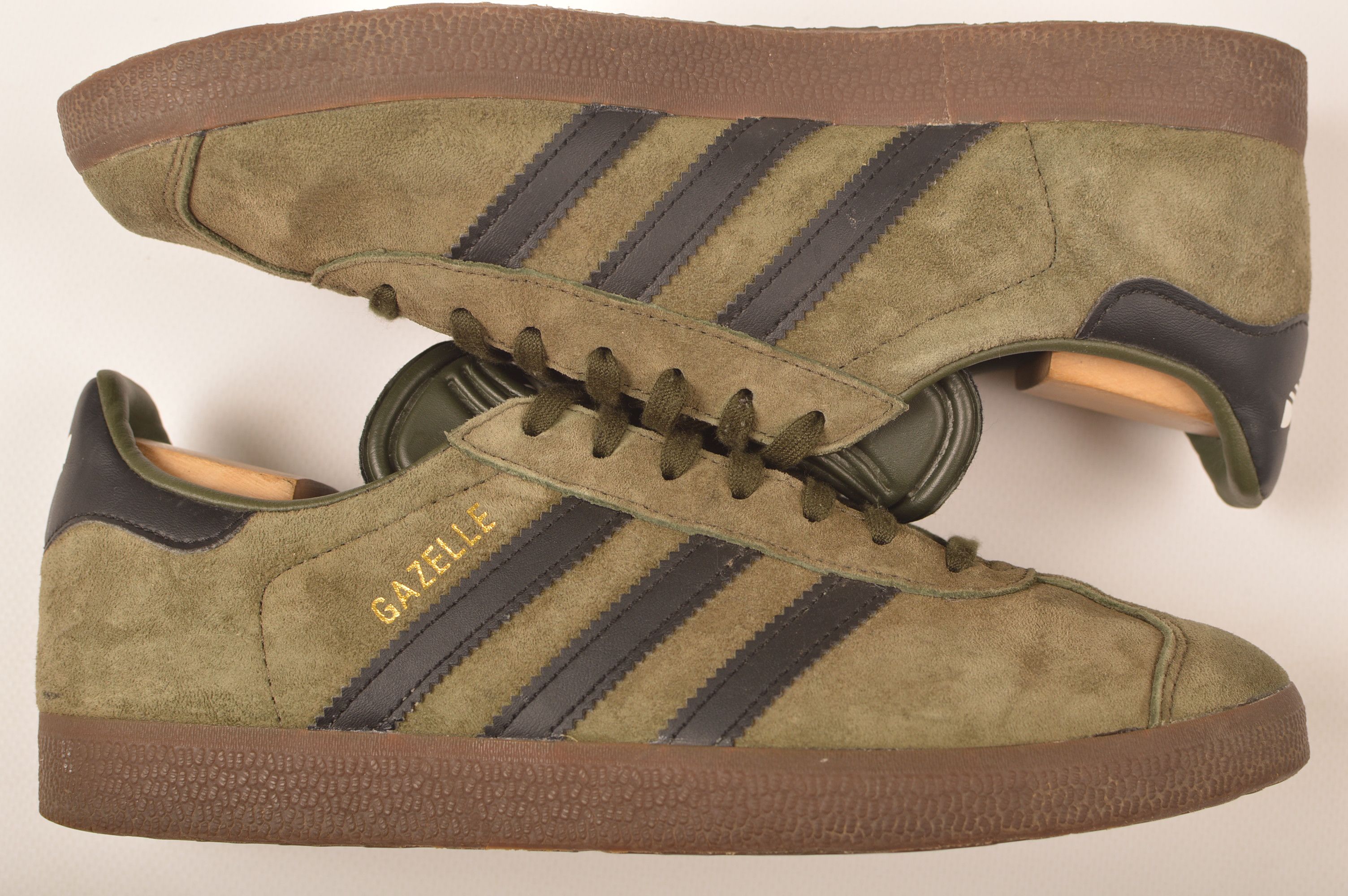 Adidas Adidas Gazelle Night Cargo / Core Black Trainers Size US 5.5 / EU 38 - 6 Thumbnail