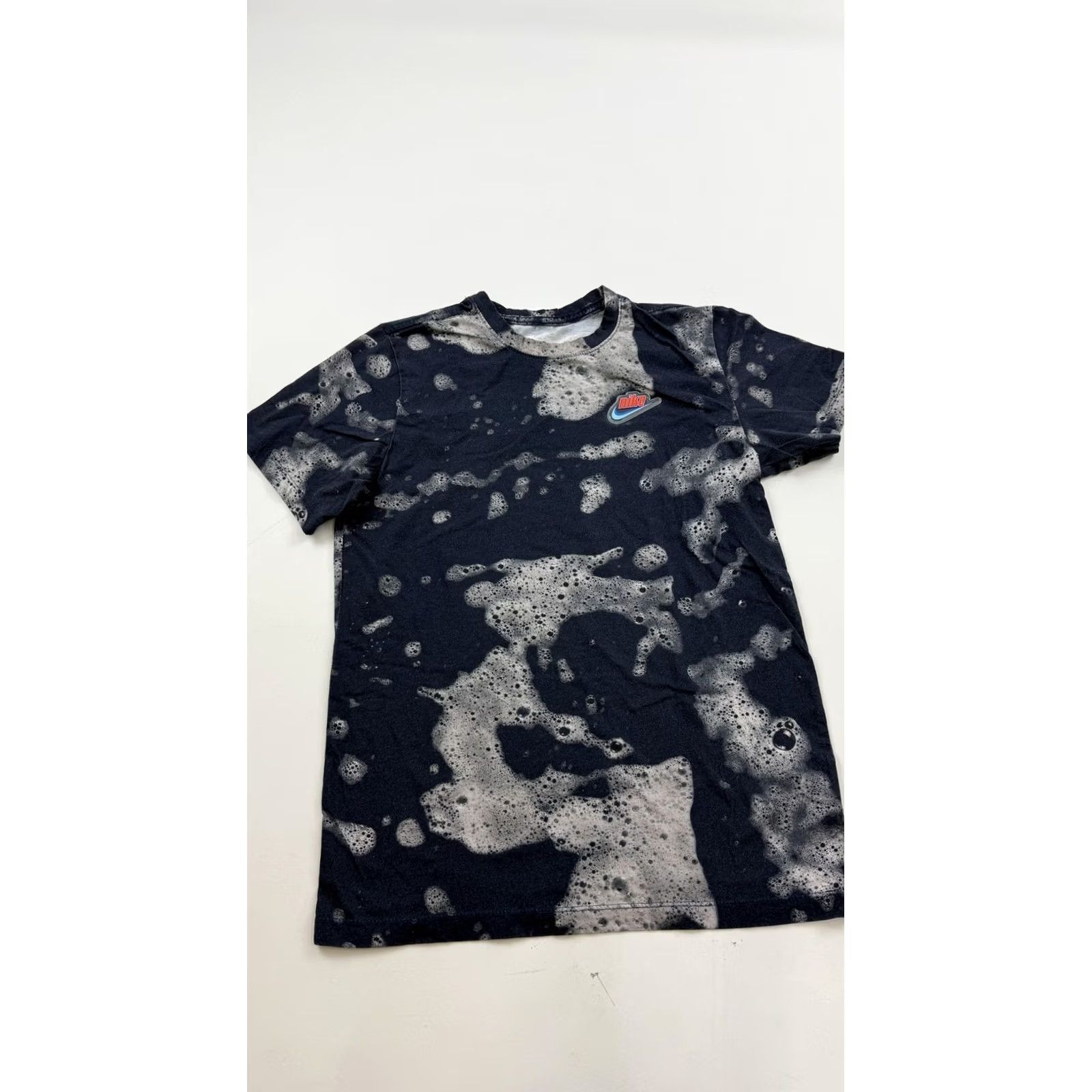 Nike Nike Shirt Mens Small Black Gray Bleach Wash Bubble Allover Print Graphic Tee Size US S / EU 44-46 / 1 - 2 Thumbnail
