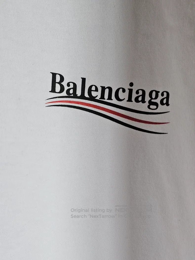 Balenciaga Balenciaga White short-sleeve T-shirt Size US M / EU 48-50 / 2 - 2 Thumbnail