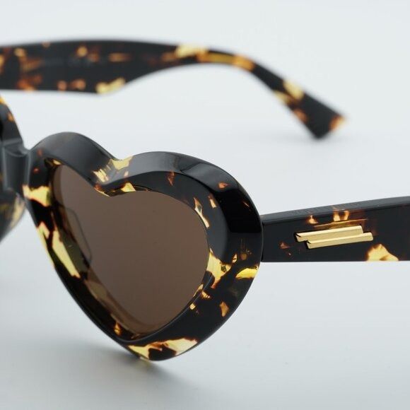 Bottega Veneta Bottega Veneta BV1432S 002 Sunglasses Havana Geometric Frame Size ONE SIZE - 10 Thumbnail