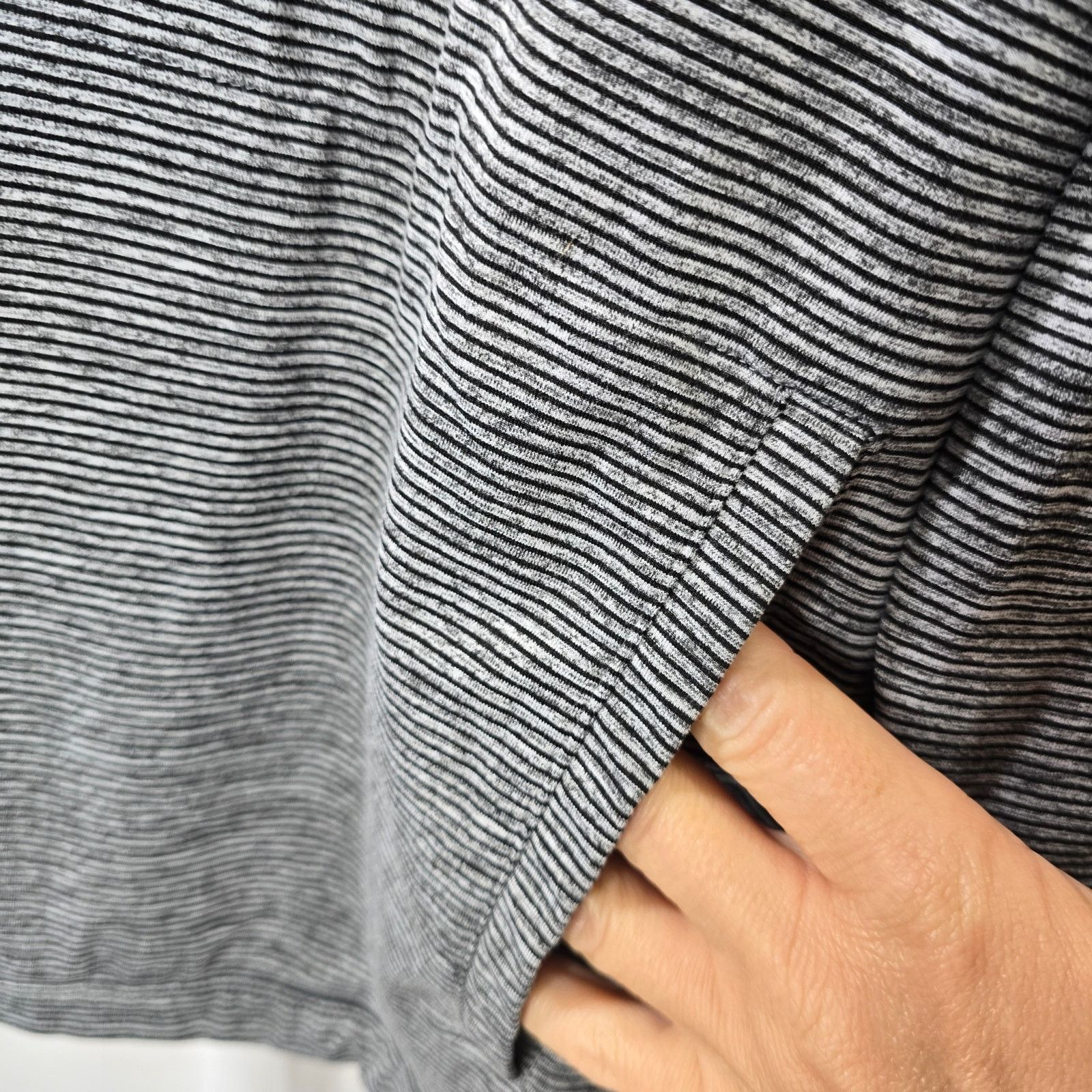 Other 01. ALGO Performance Quick Dry Gray Stripe Hooded Top Large Size US L / EU 52-54 / 3 - 4 Thumbnail