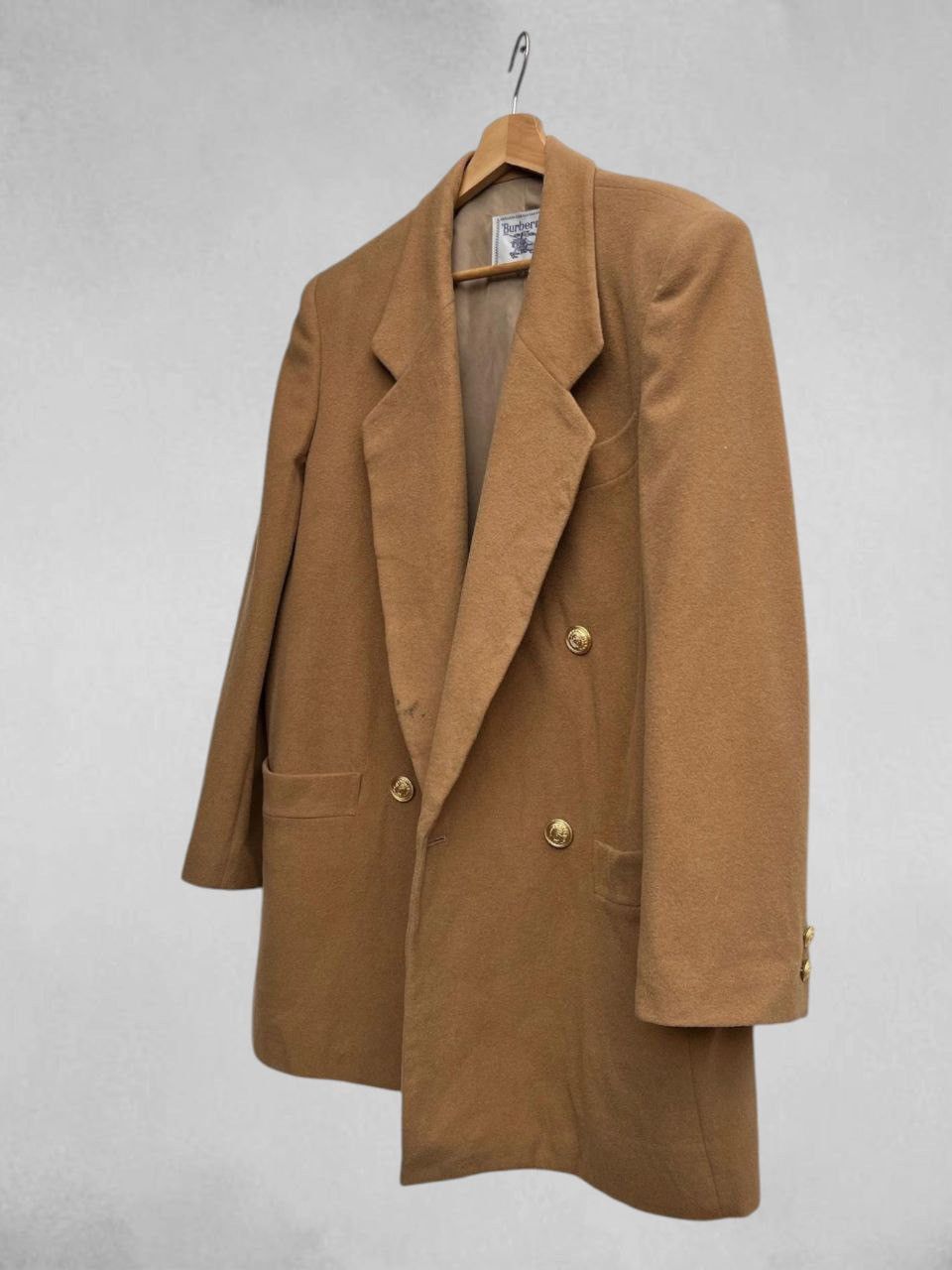Burberry Vintage Burberrys Gold Tone Buttons Wool Jacket Size L / US 10 / IT 46 - 8 Thumbnail