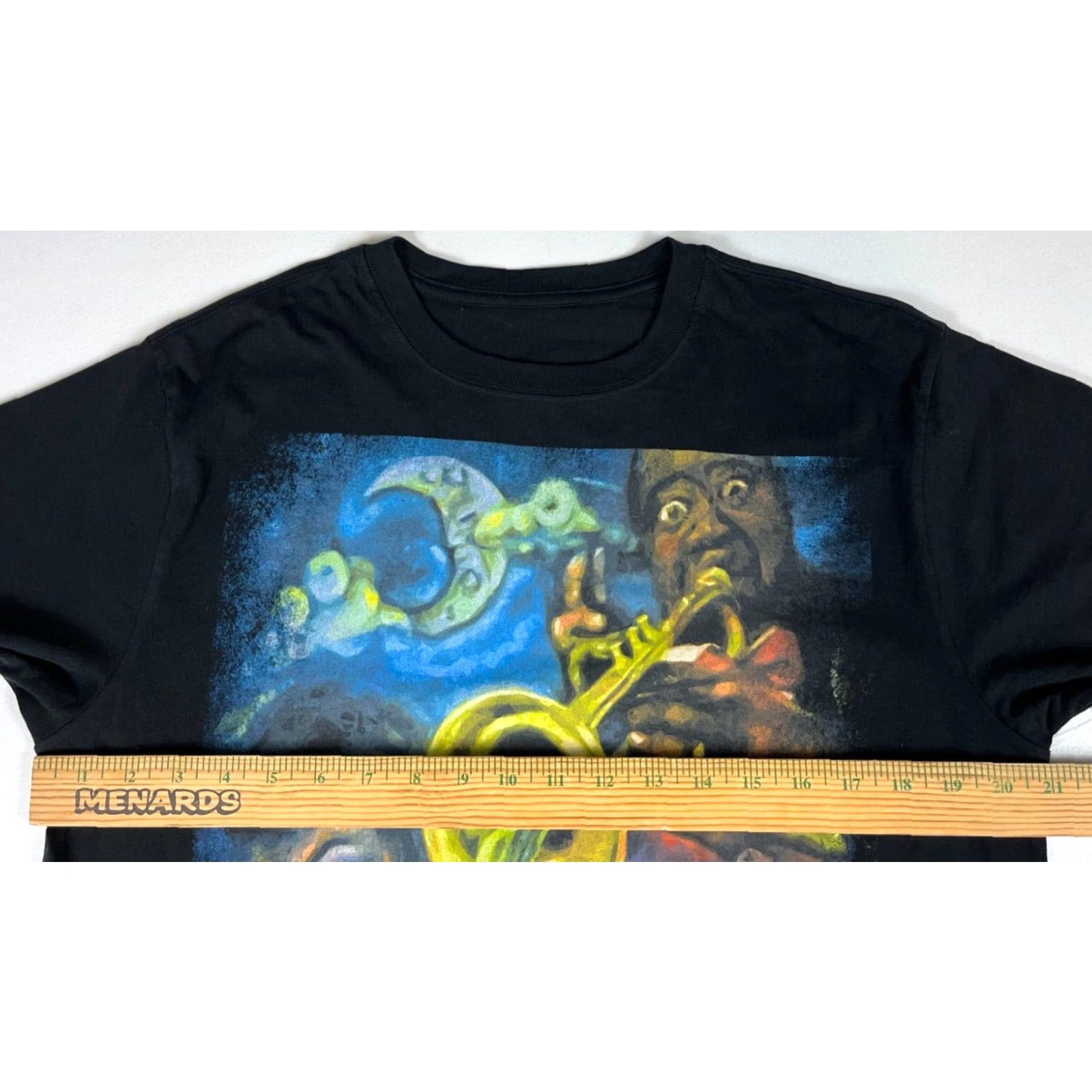 Vintage Unbranded T-Shirt Mens Unisex Adults Short Sleeve Crew Neck Musical Hangover Black M Cotton Graphic Print Vintage Artisian Size US M / EU 48-50 / 2 - 6 Thumbnail