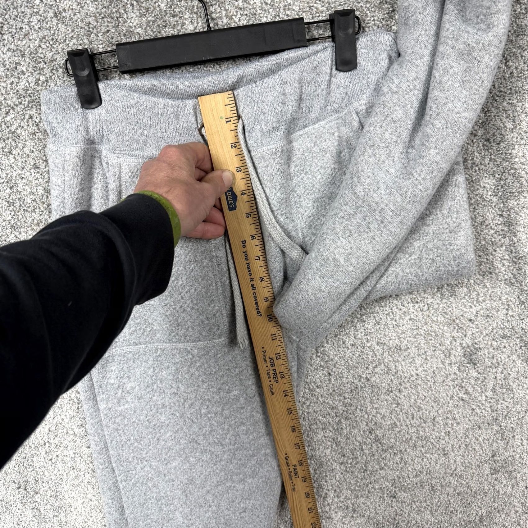 Avalanche Avalanche Sweatpants Mens M Gray Sherpa Fleece Joggers Winter Warm Elastic Waist Pockets Tapered Cuffed Inseam 28" Regular Size US 31 - 4 Thumbnail