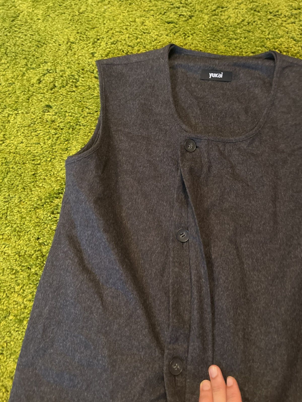 Japanese Brand Yukai avant garde assymetric wool vest Size M / US 6-8 / IT 42-44 - 6 Thumbnail