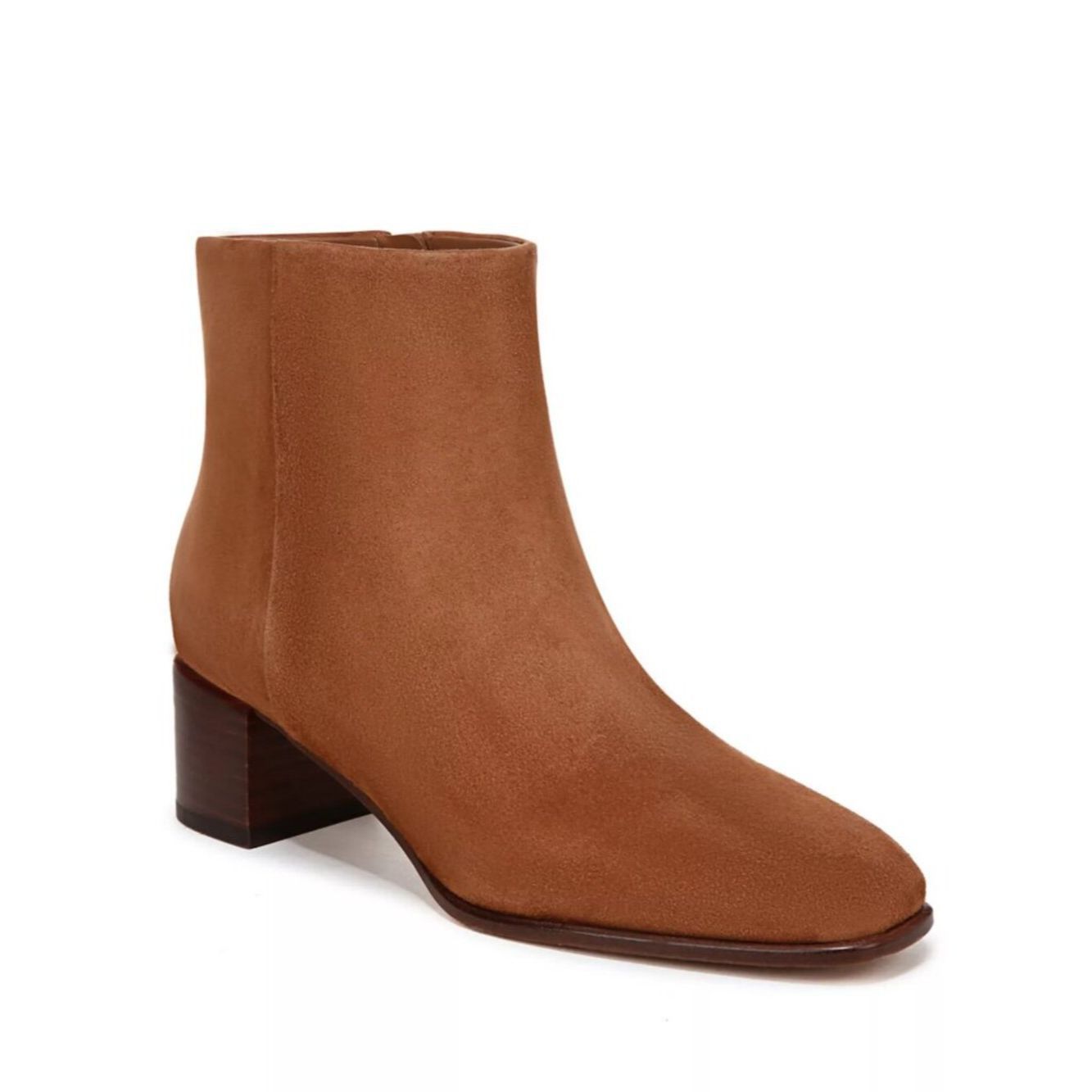 Vince NWT New $395 Vince Arabel Suede Booties In Dark Sequoia Siz Size US 6 / IT 36 - 1 Thumbnail
