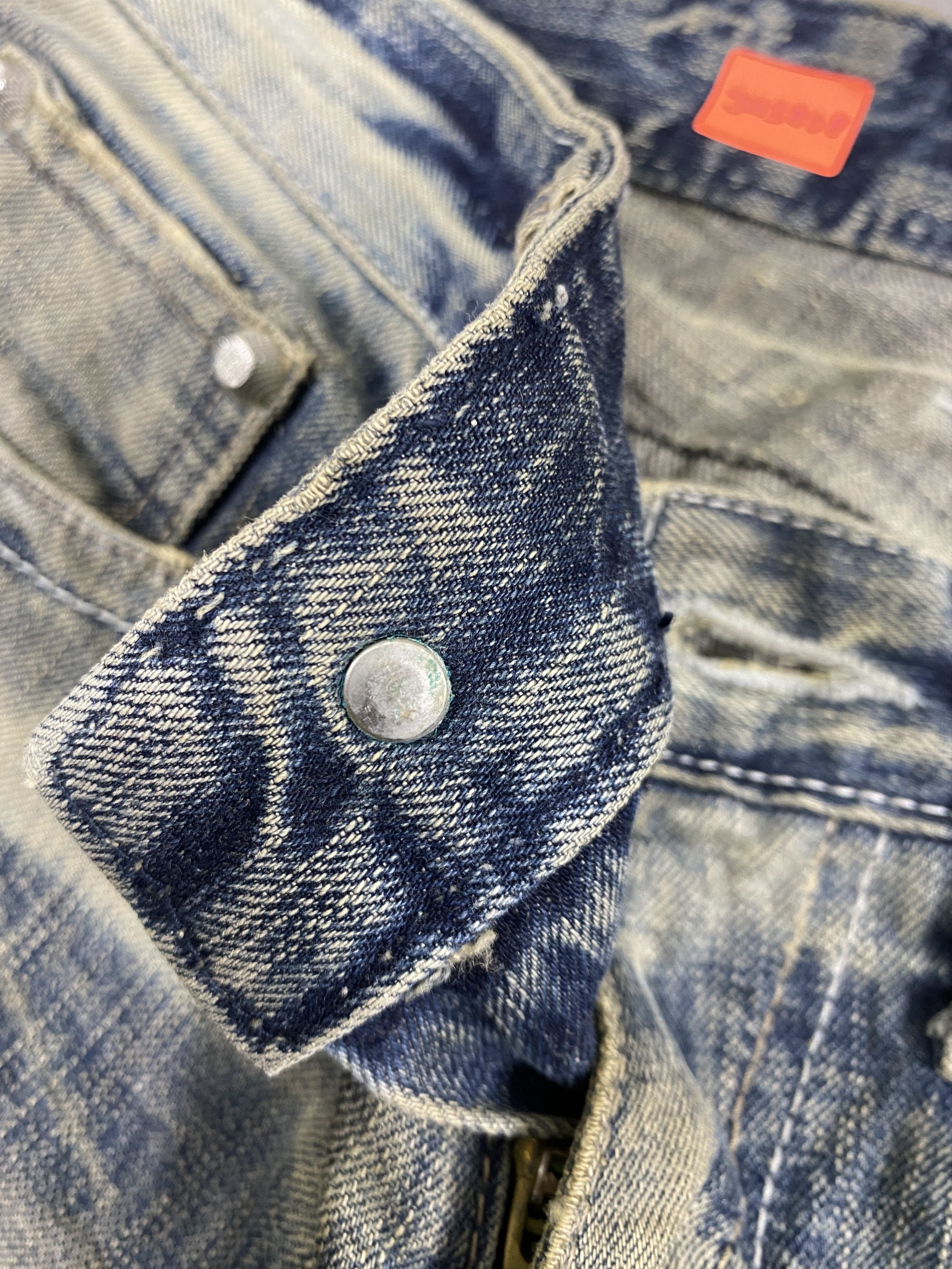 Japanese Brand Vintage Japanese Distressed Jeans 31x30.5 Denim- JN3808 Size US 31 - 6 Thumbnail